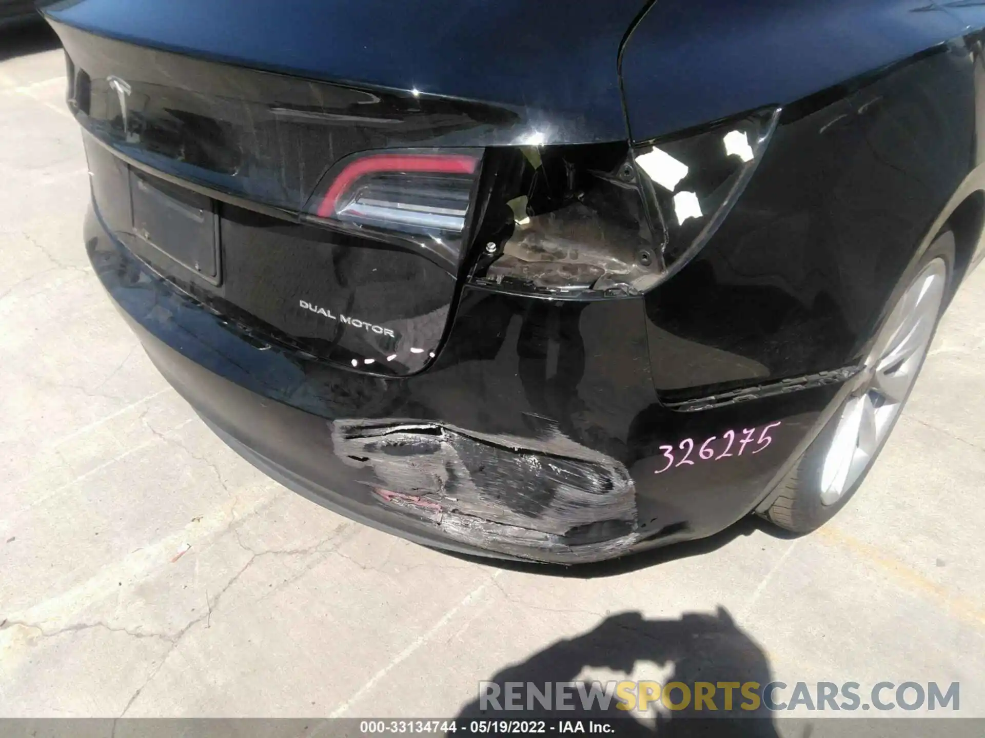 6 Photograph of a damaged car 5YJ3E1EB3KF391406 TESLA MODEL 3 2019