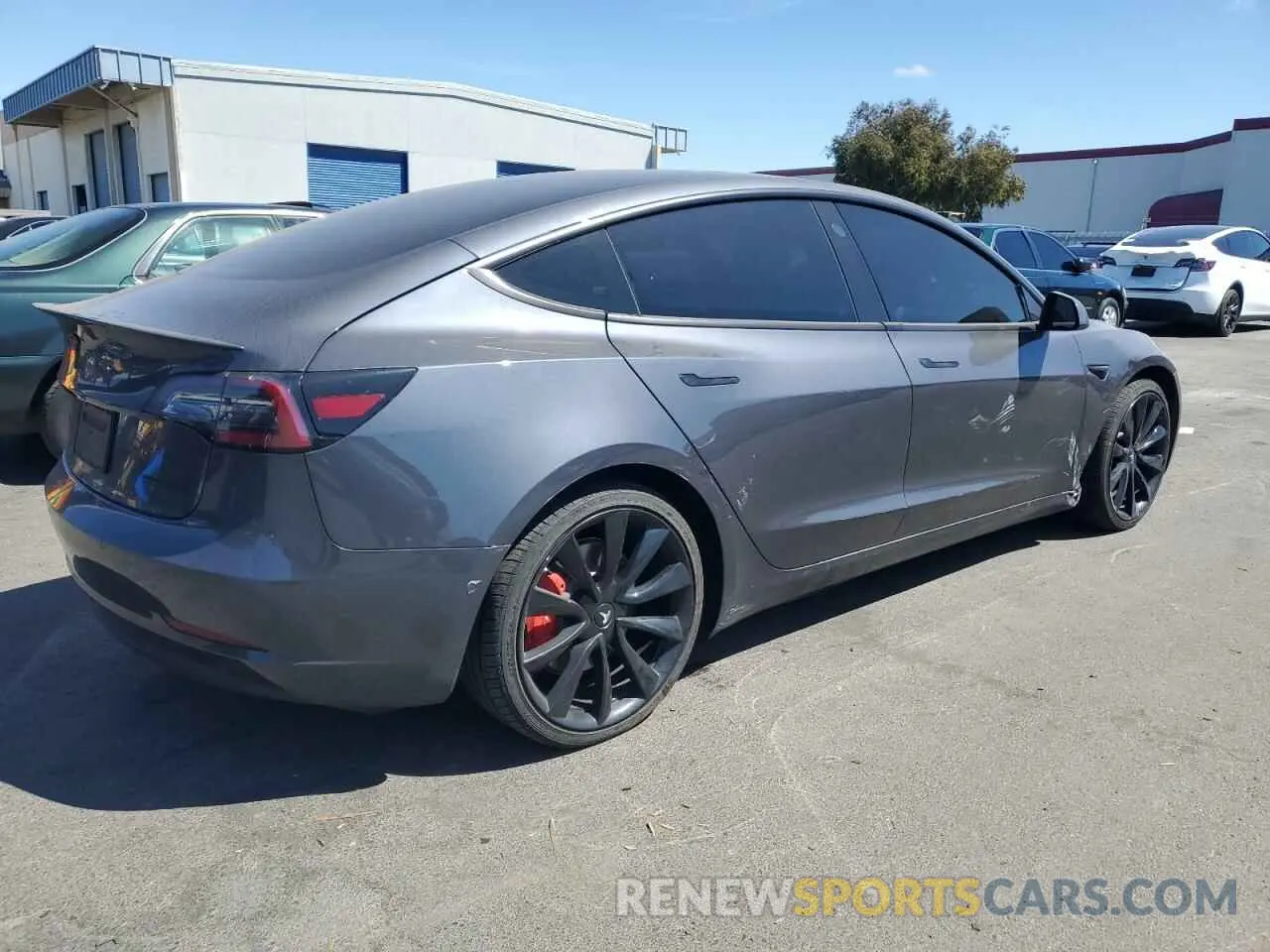 3 Photograph of a damaged car 5YJ3E1EB3KF393401 TESLA MODEL 3 2019