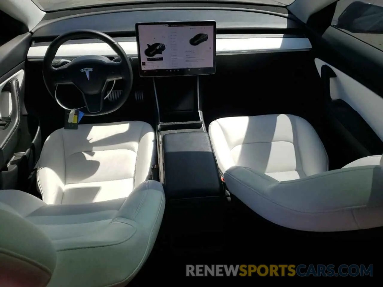 8 Photograph of a damaged car 5YJ3E1EB3KF393401 TESLA MODEL 3 2019