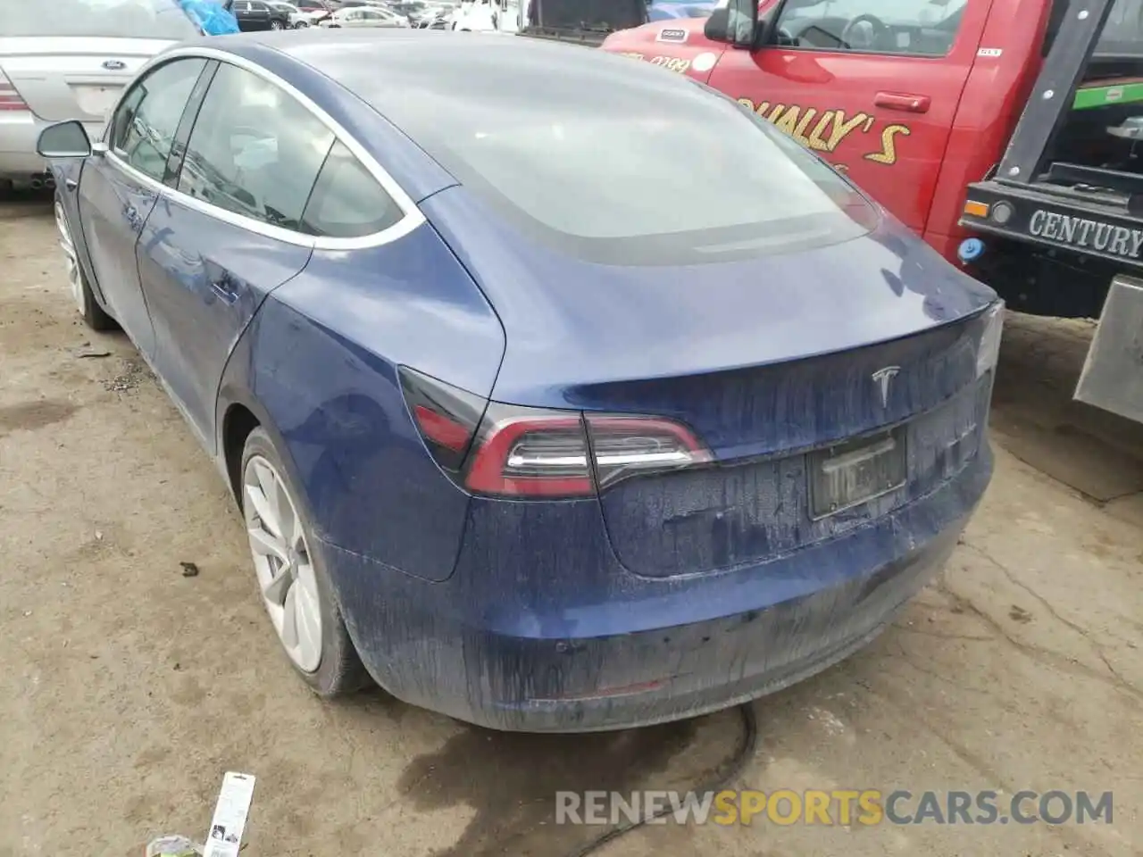 3 Photograph of a damaged car 5YJ3E1EB3KF406616 TESLA MODEL 3 2019