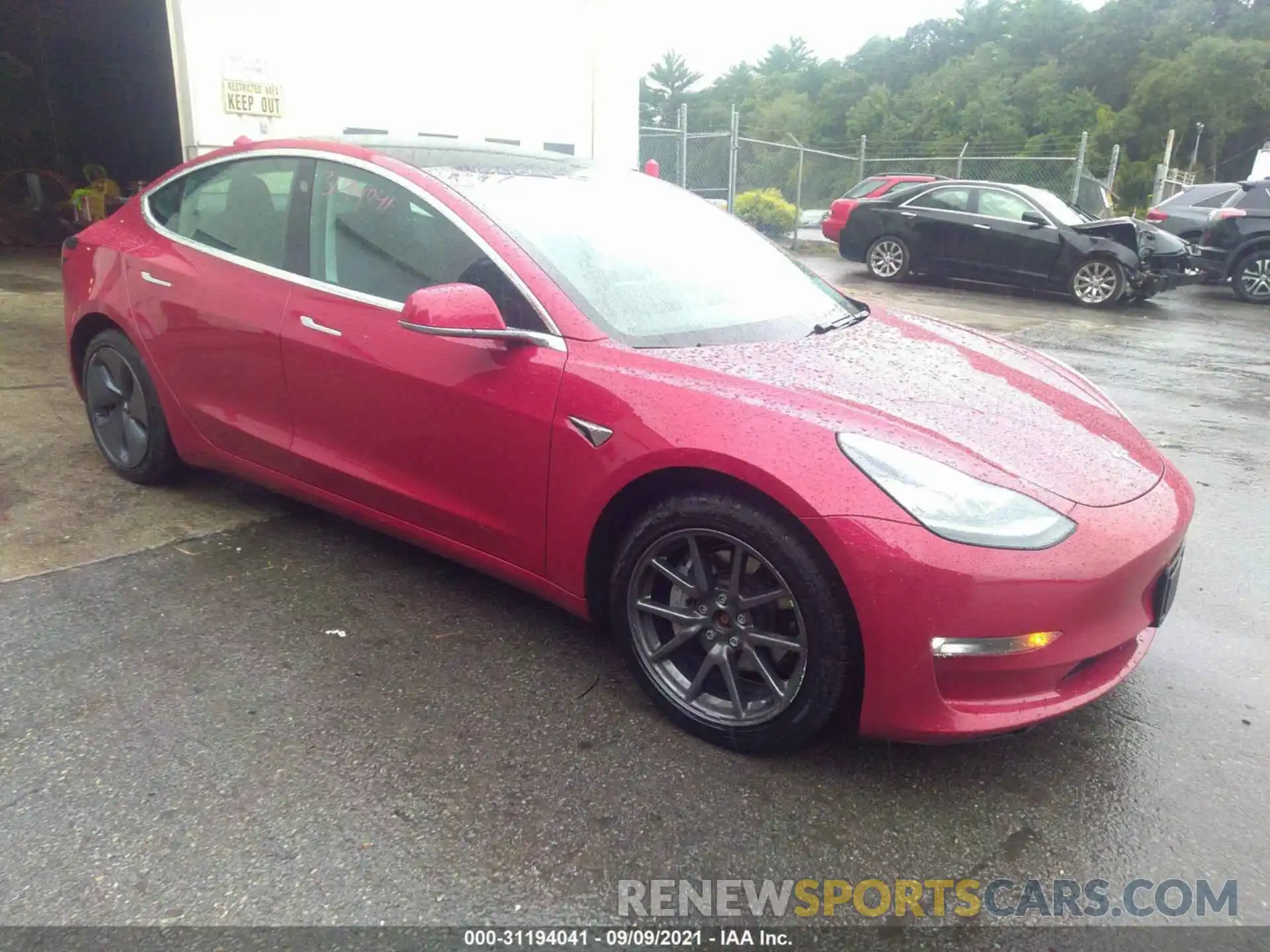 1 Photograph of a damaged car 5YJ3E1EB3KF418197 TESLA MODEL 3 2019