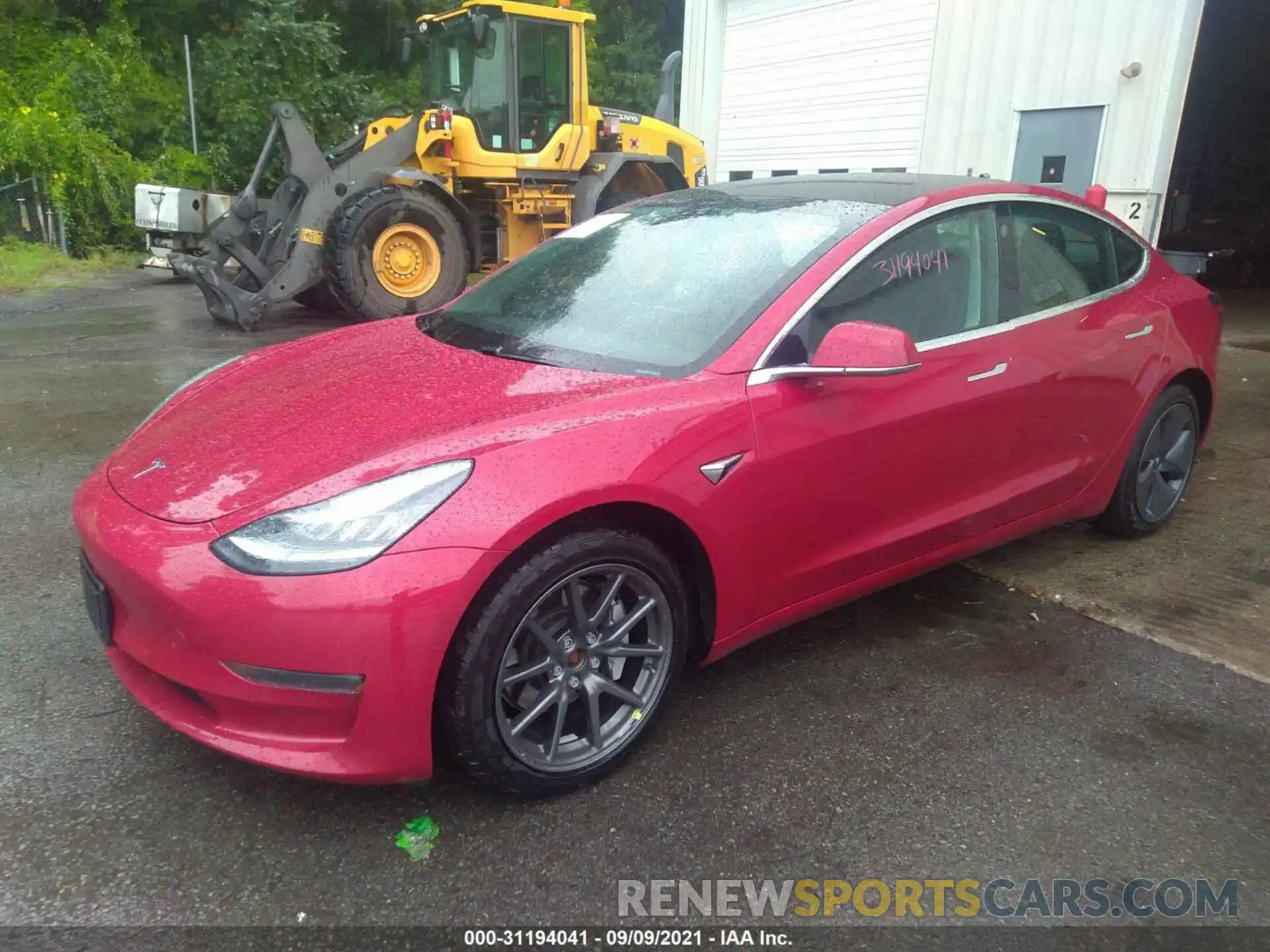 2 Photograph of a damaged car 5YJ3E1EB3KF418197 TESLA MODEL 3 2019