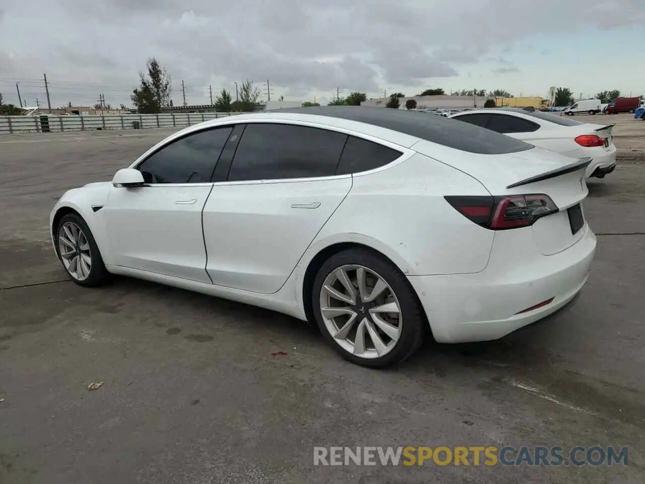 2 Photograph of a damaged car 5YJ3E1EB3KF418622 TESLA MODEL 3 2019