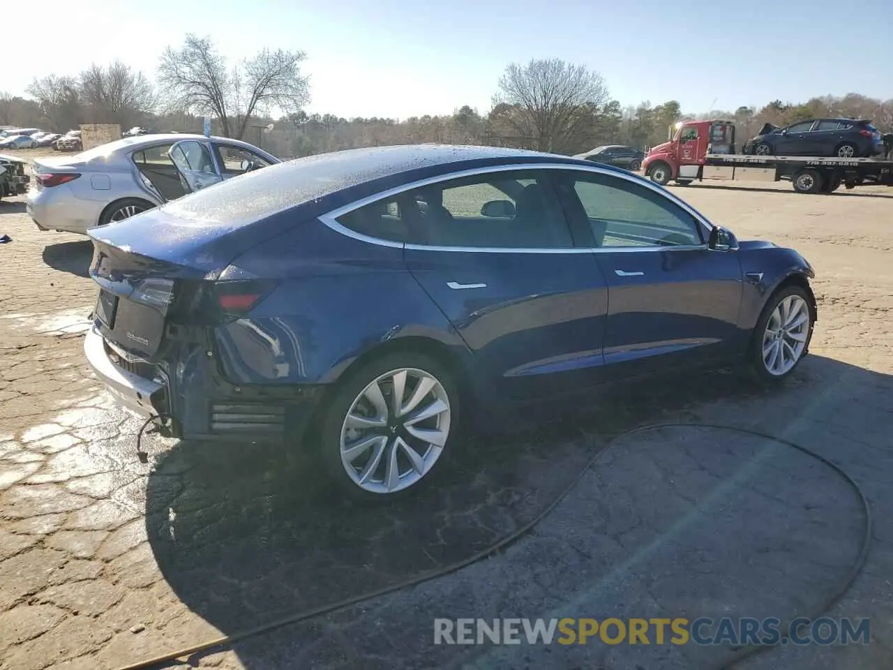 3 Photograph of a damaged car 5YJ3E1EB3KF423142 TESLA MODEL 3 2019
