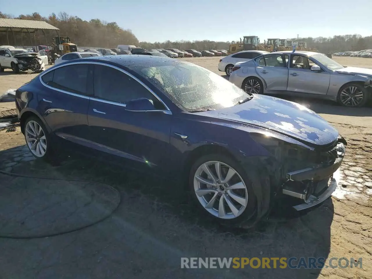 4 Photograph of a damaged car 5YJ3E1EB3KF423142 TESLA MODEL 3 2019