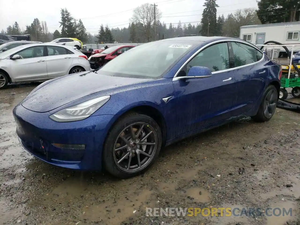 1 Photograph of a damaged car 5YJ3E1EB3KF433198 TESLA MODEL 3 2019