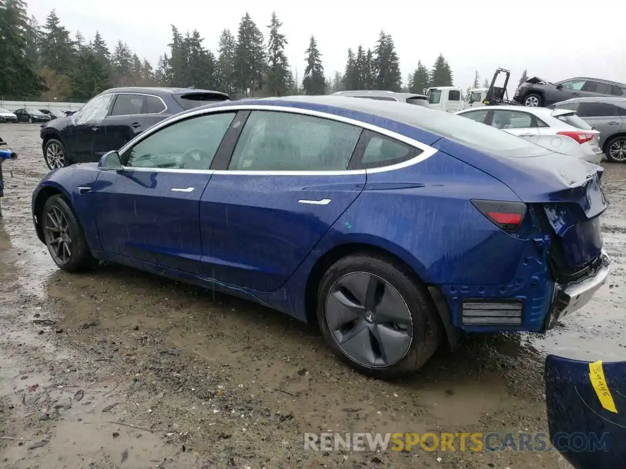 2 Photograph of a damaged car 5YJ3E1EB3KF433198 TESLA MODEL 3 2019