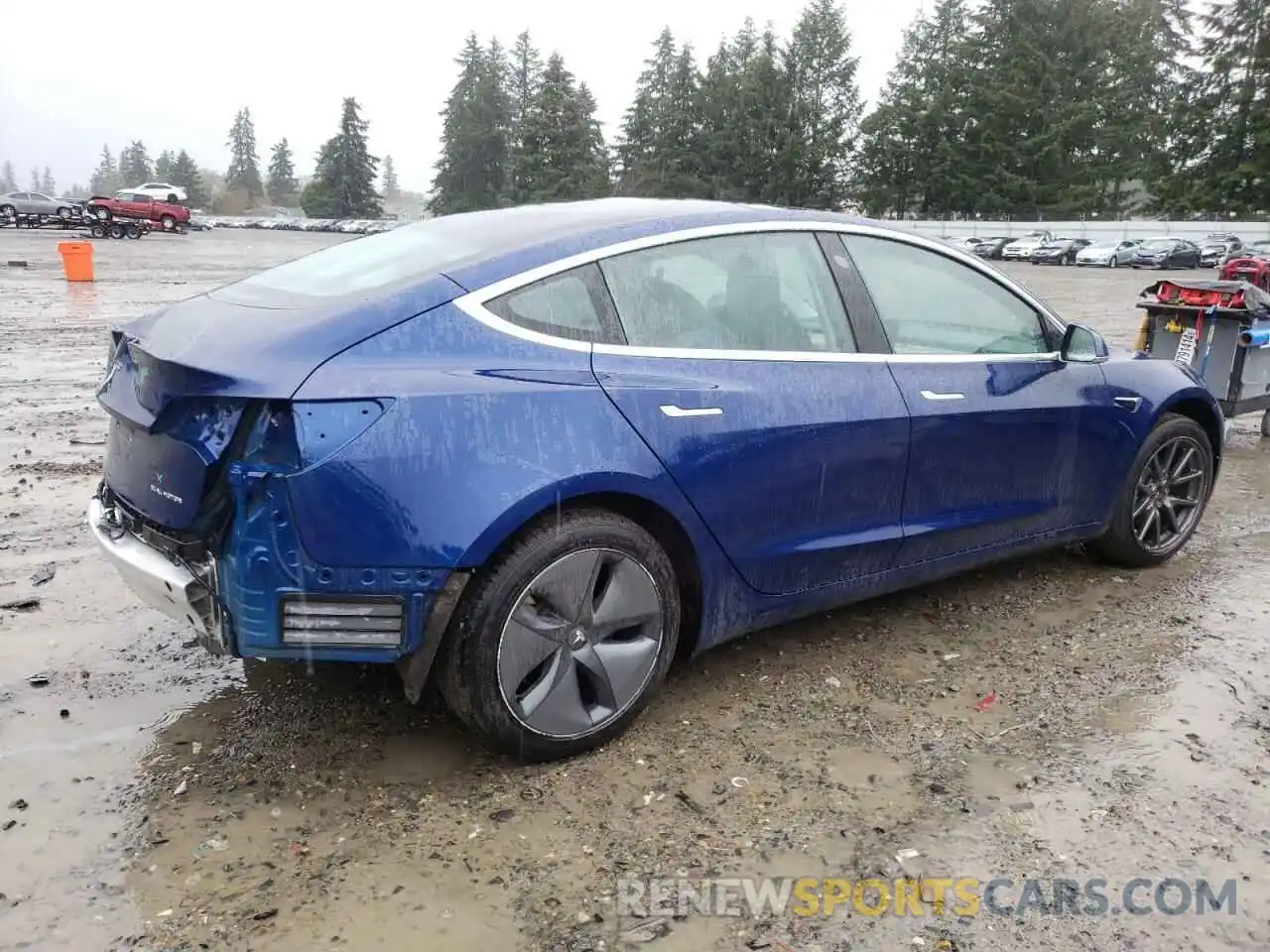 3 Photograph of a damaged car 5YJ3E1EB3KF433198 TESLA MODEL 3 2019