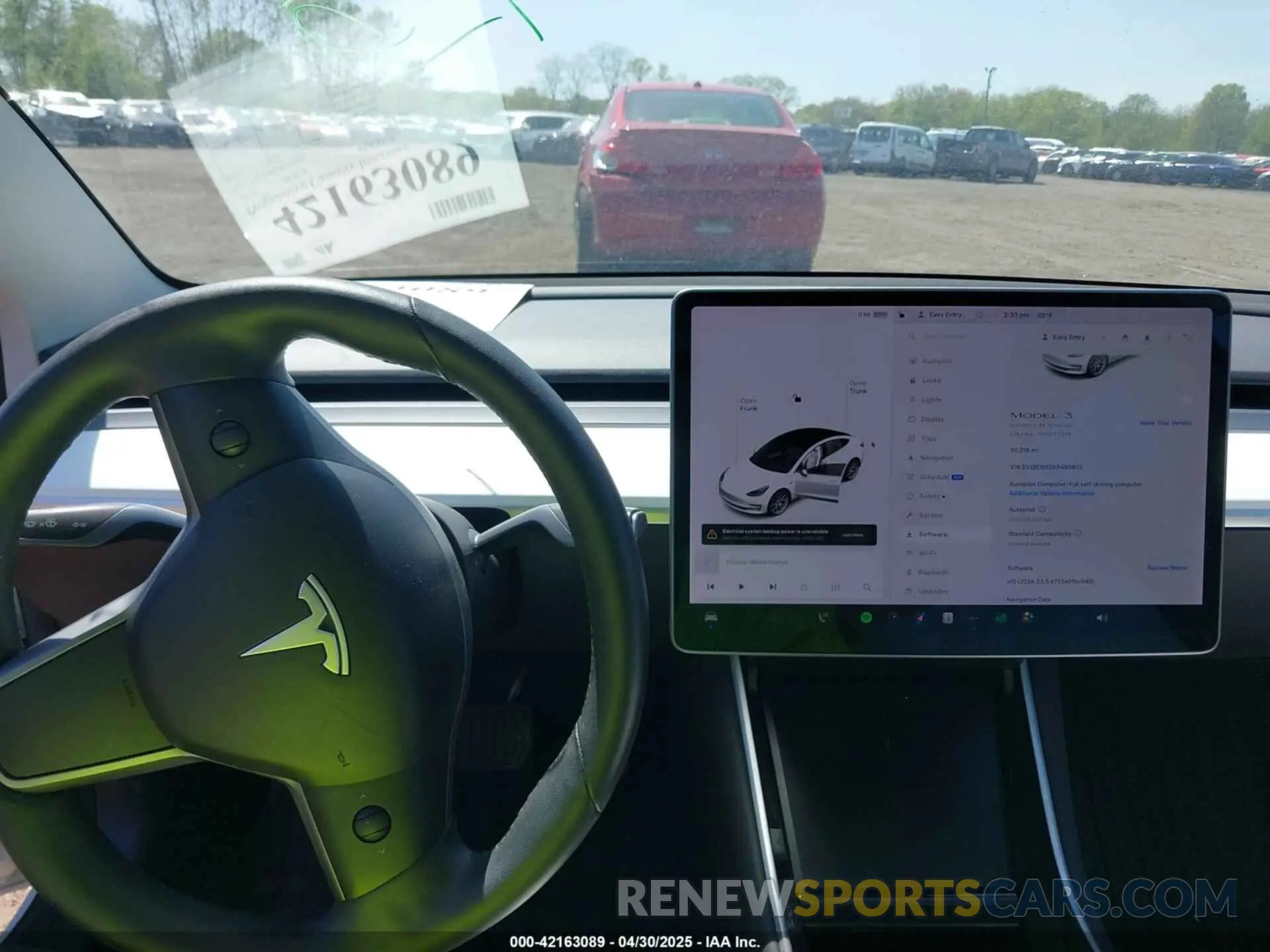 18 Photograph of a damaged car 5YJ3E1EB3KF450602 TESLA MODEL 3 2019