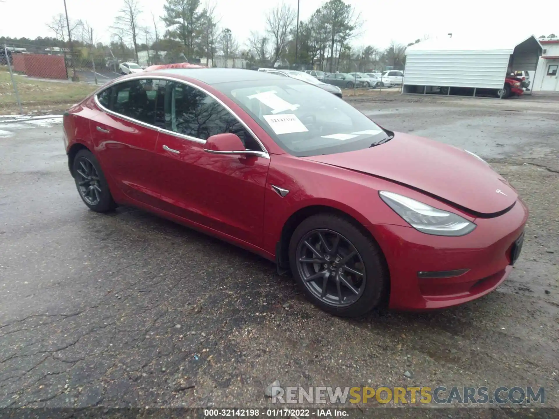 1 Photograph of a damaged car 5YJ3E1EB3KF452477 TESLA MODEL 3 2019