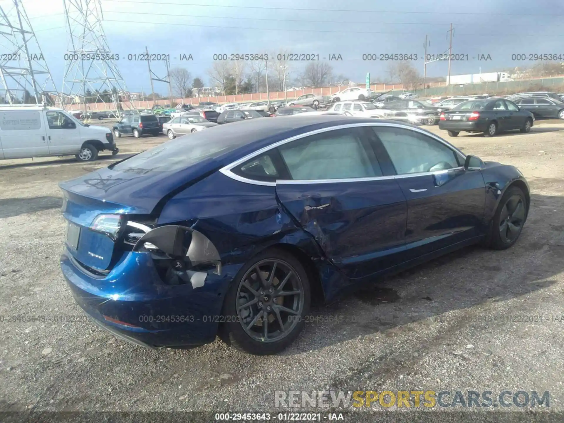 4 Photograph of a damaged car 5YJ3E1EB3KF452706 TESLA MODEL 3 2019