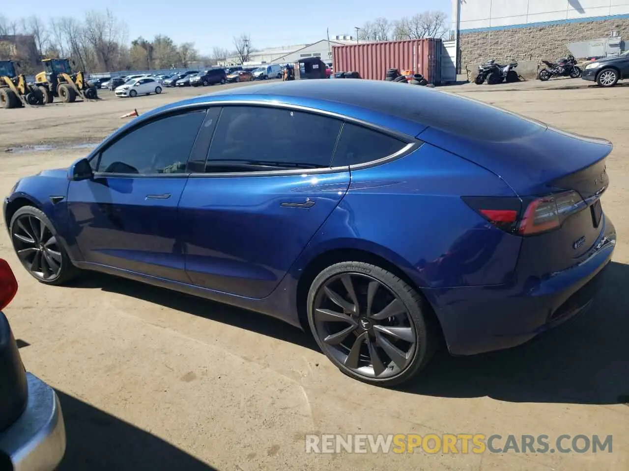 2 Photograph of a damaged car 5YJ3E1EB3KF464984 TESLA MODEL 3 2019