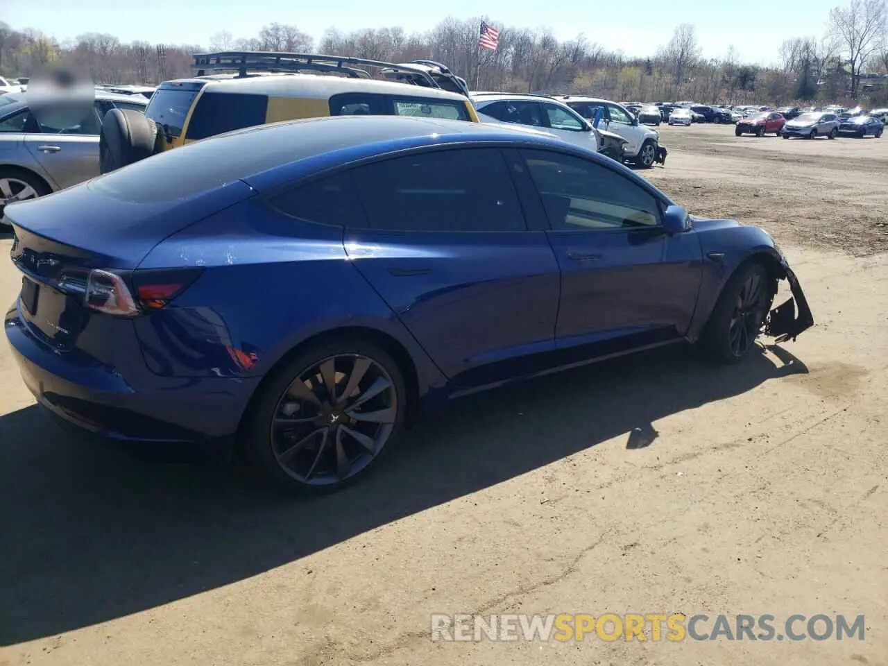 3 Photograph of a damaged car 5YJ3E1EB3KF464984 TESLA MODEL 3 2019