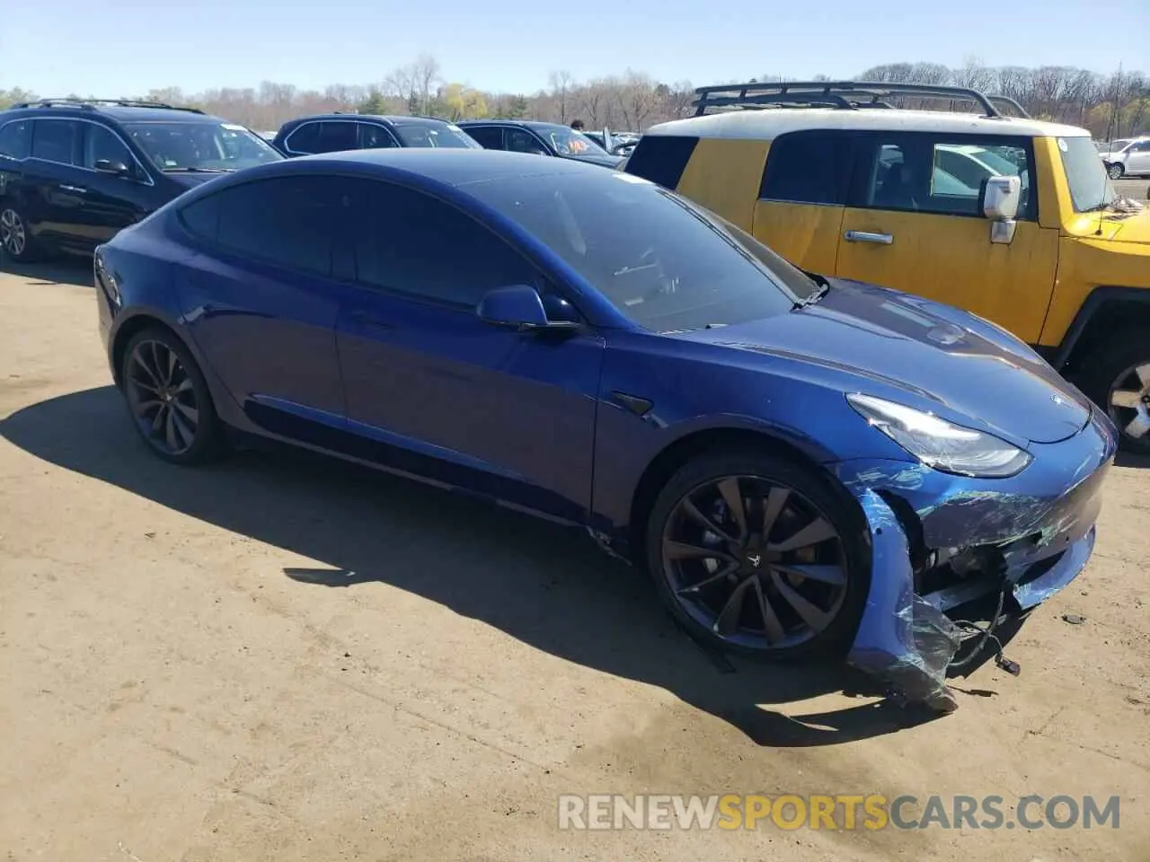 4 Photograph of a damaged car 5YJ3E1EB3KF464984 TESLA MODEL 3 2019