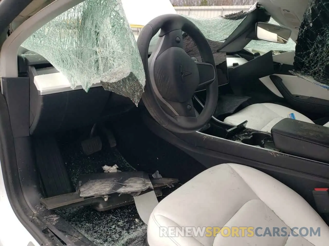 8 Photograph of a damaged car 5YJ3E1EB3KF469537 TESLA MODEL 3 2019