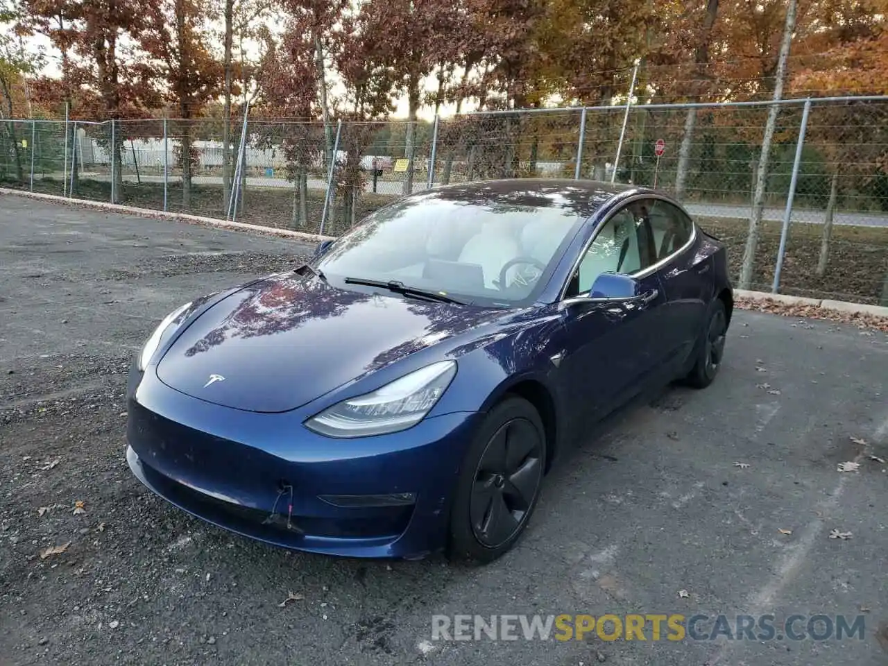 2 Photograph of a damaged car 5YJ3E1EB3KF477508 TESLA MODEL 3 2019