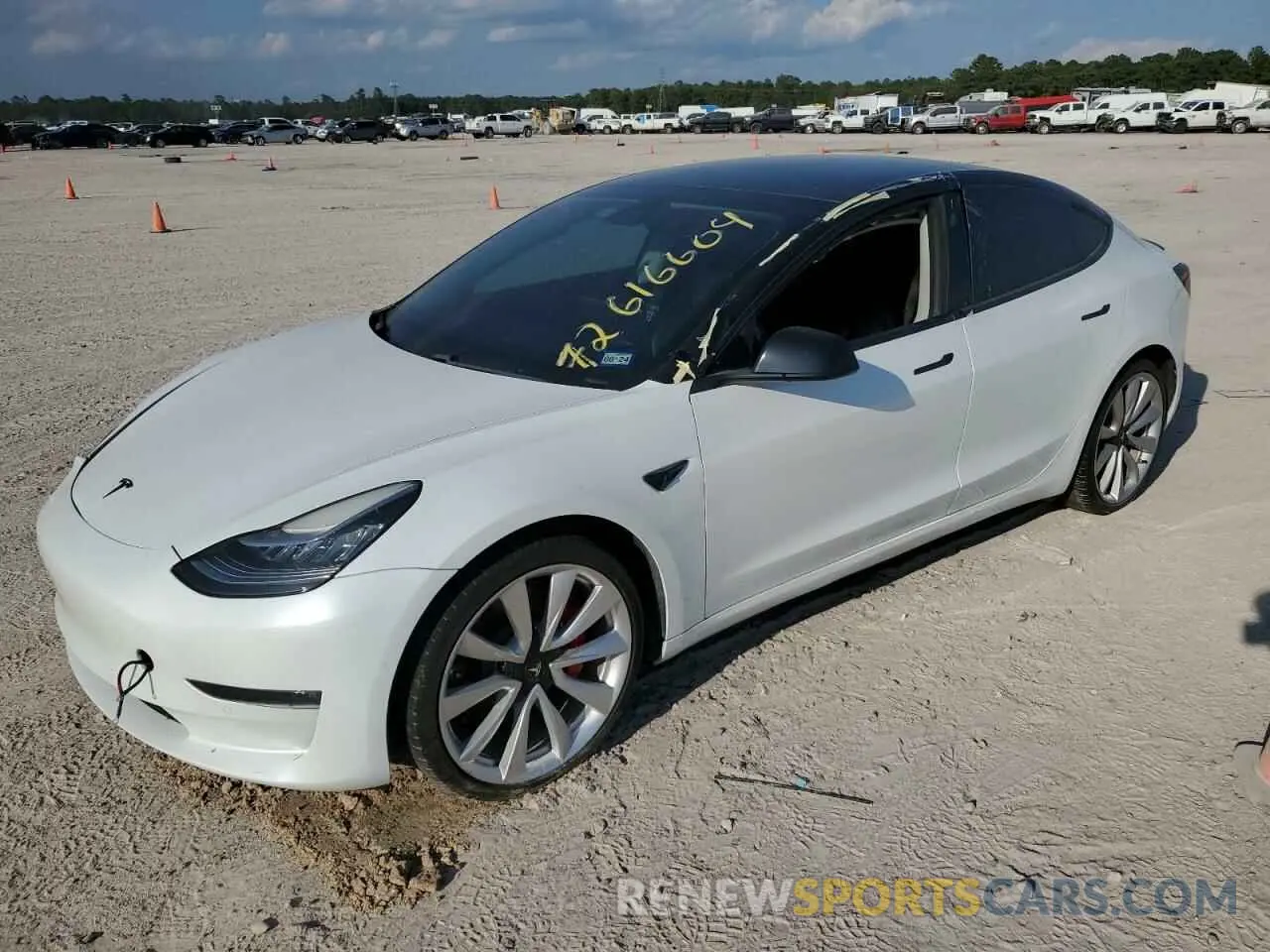 1 Photograph of a damaged car 5YJ3E1EB3KF487228 TESLA MODEL 3 2019