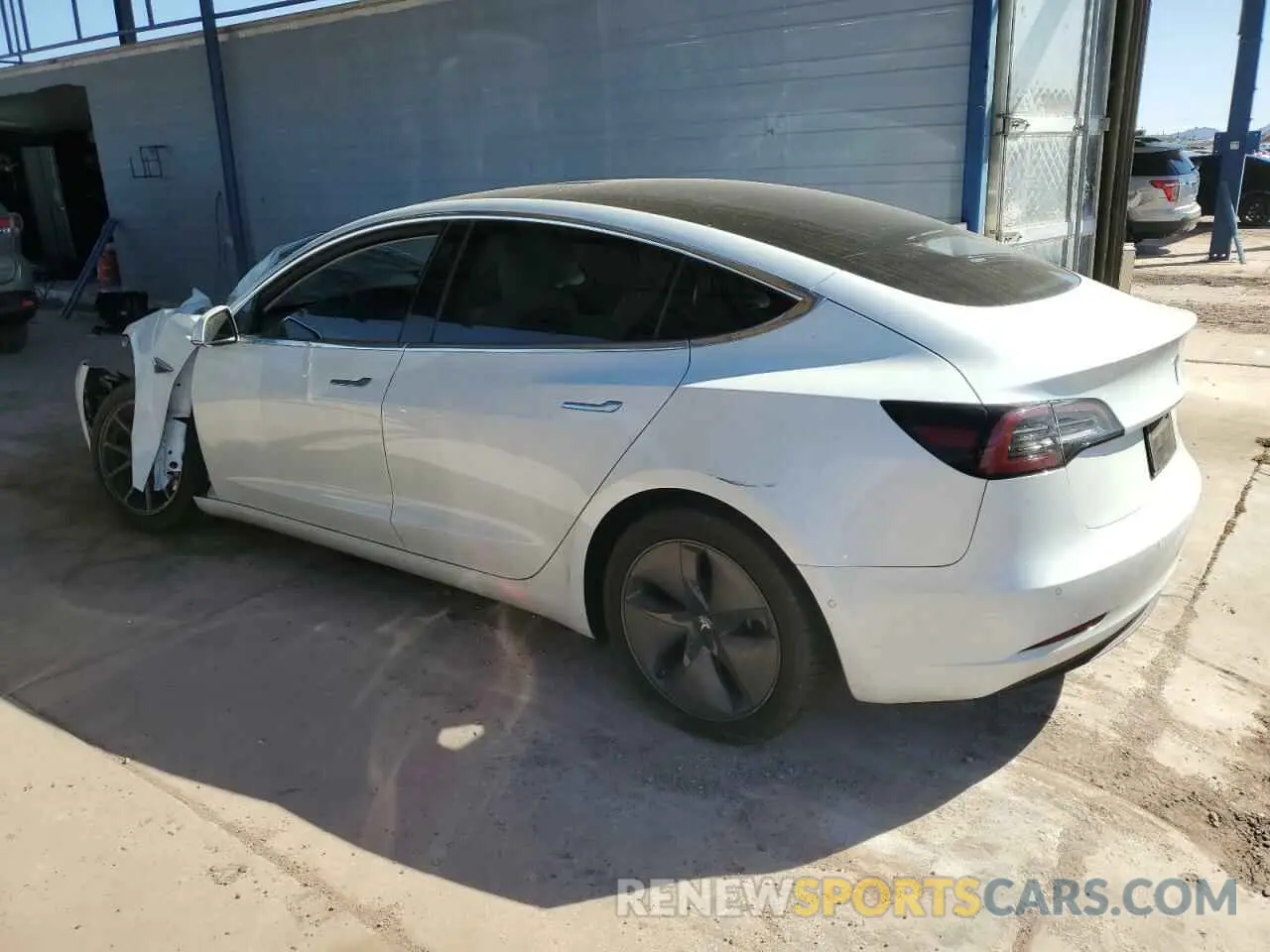 2 Photograph of a damaged car 5YJ3E1EB3KF513035 TESLA MODEL 3 2019