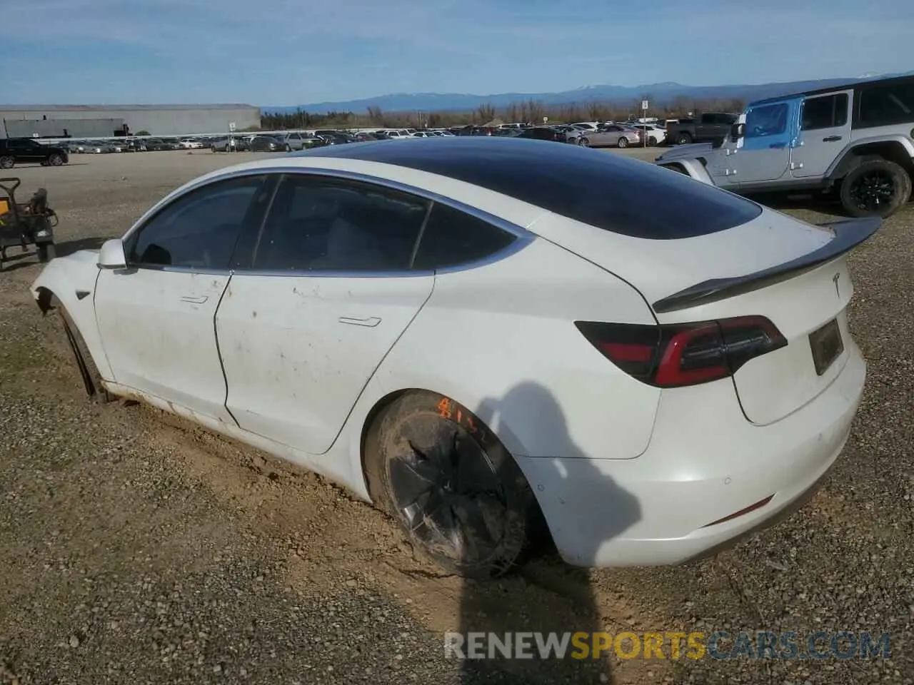 2 Photograph of a damaged car 5YJ3E1EB3KF513195 TESLA MODEL 3 2019