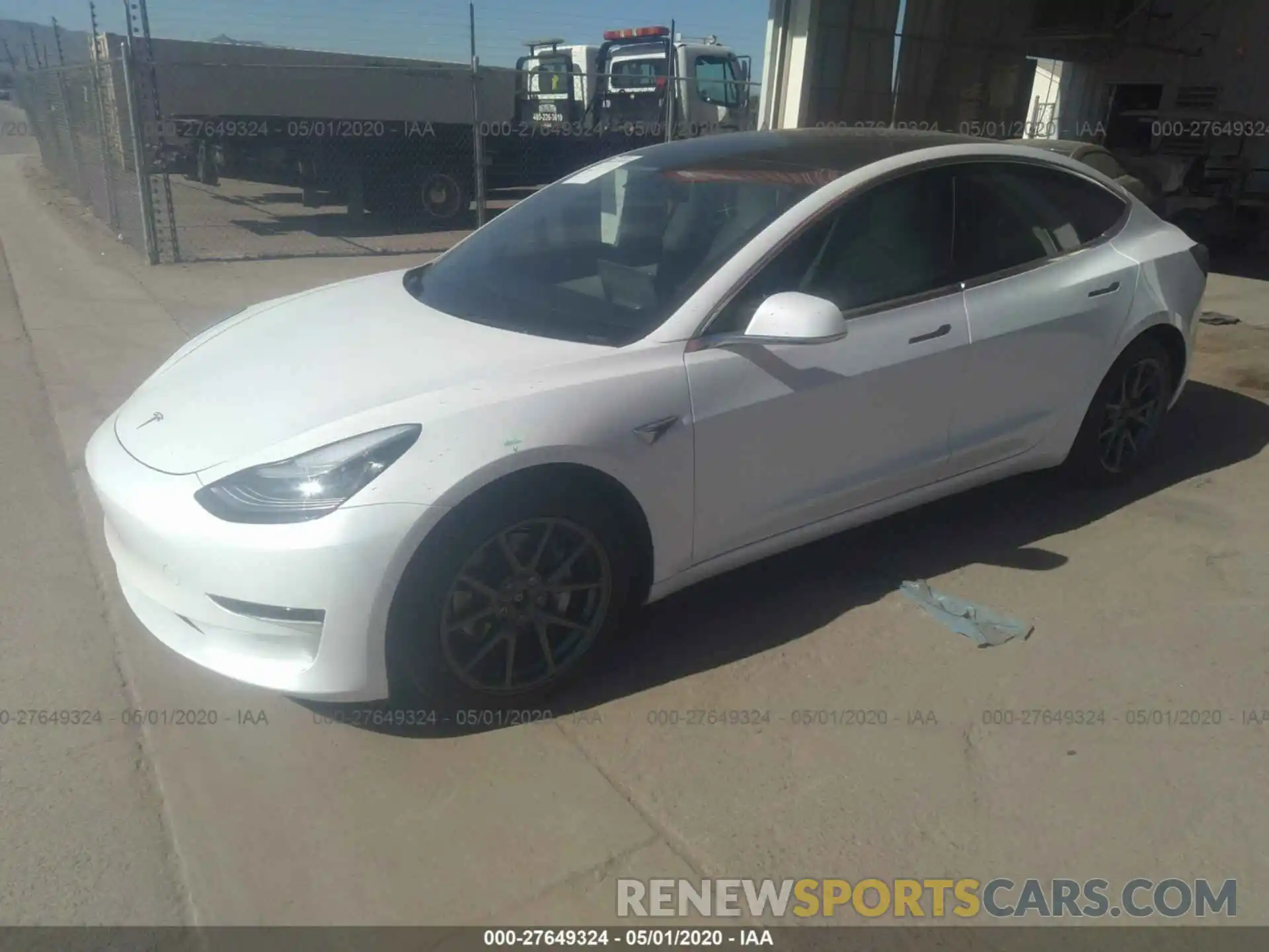 2 Photograph of a damaged car 5YJ3E1EB3KF513245 TESLA MODEL 3 2019