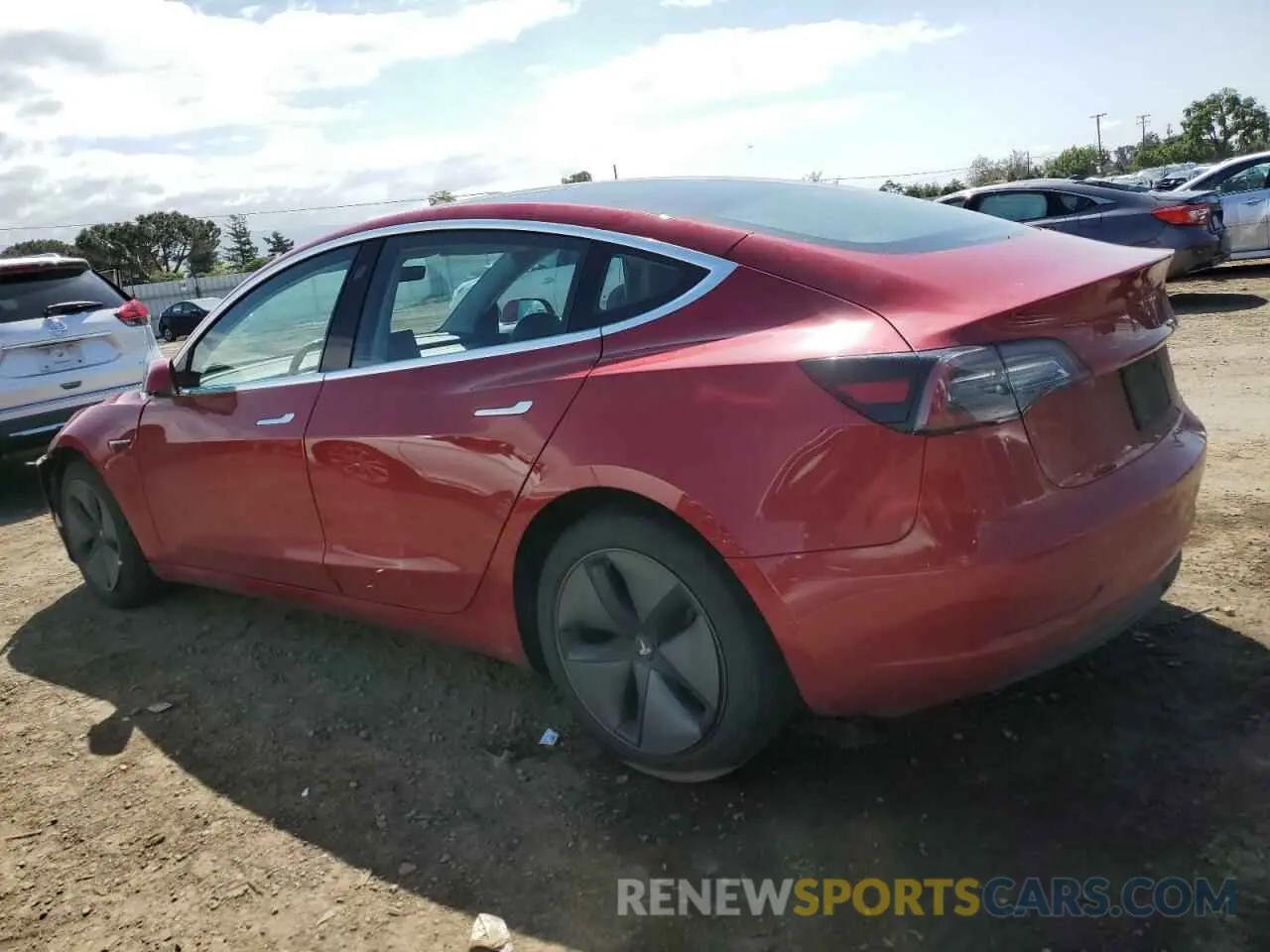 2 Photograph of a damaged car 5YJ3E1EB4KF193868 TESLA MODEL 3 2019
