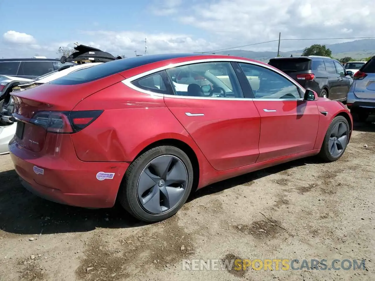 3 Photograph of a damaged car 5YJ3E1EB4KF193868 TESLA MODEL 3 2019