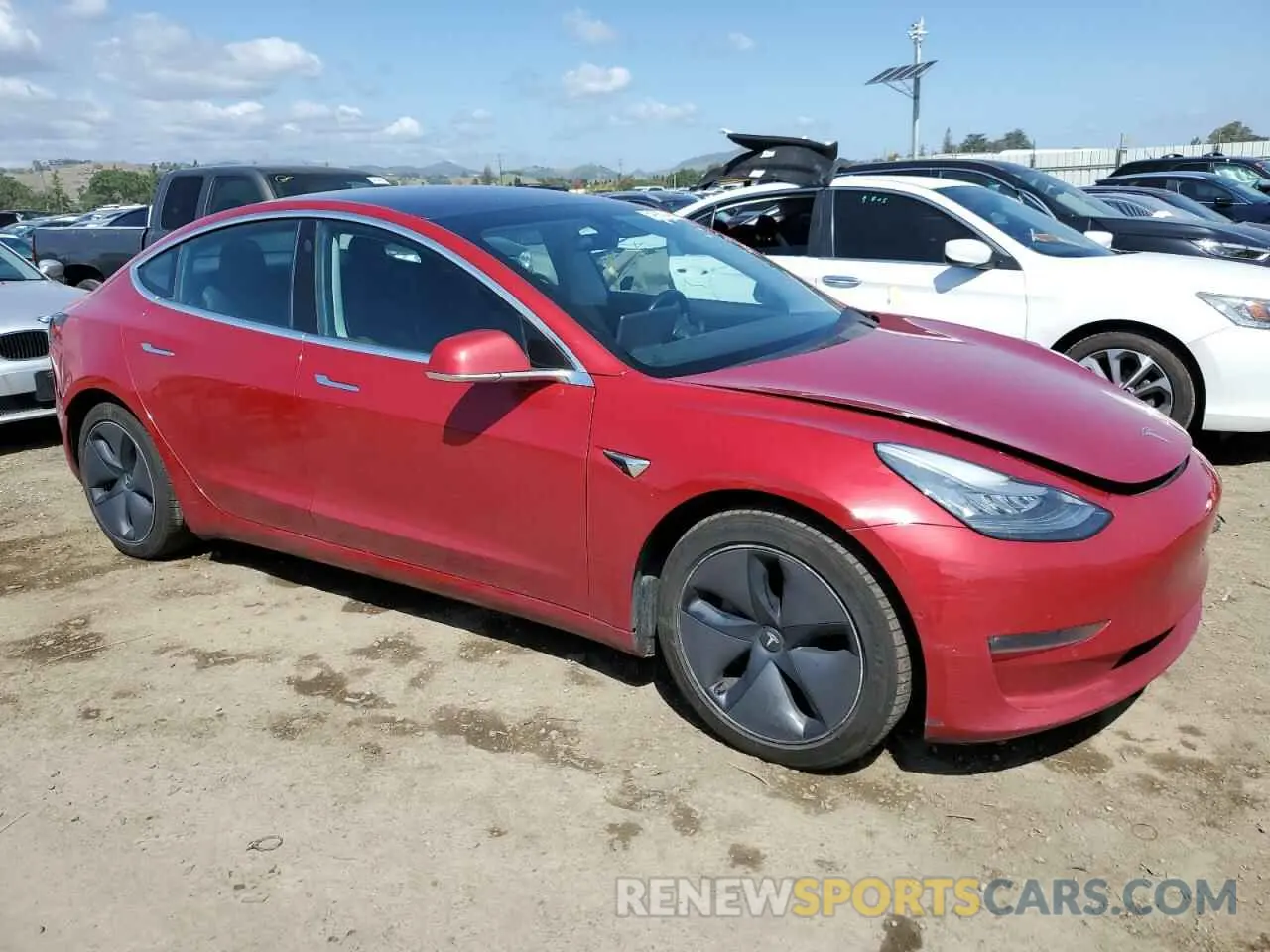 4 Photograph of a damaged car 5YJ3E1EB4KF193868 TESLA MODEL 3 2019