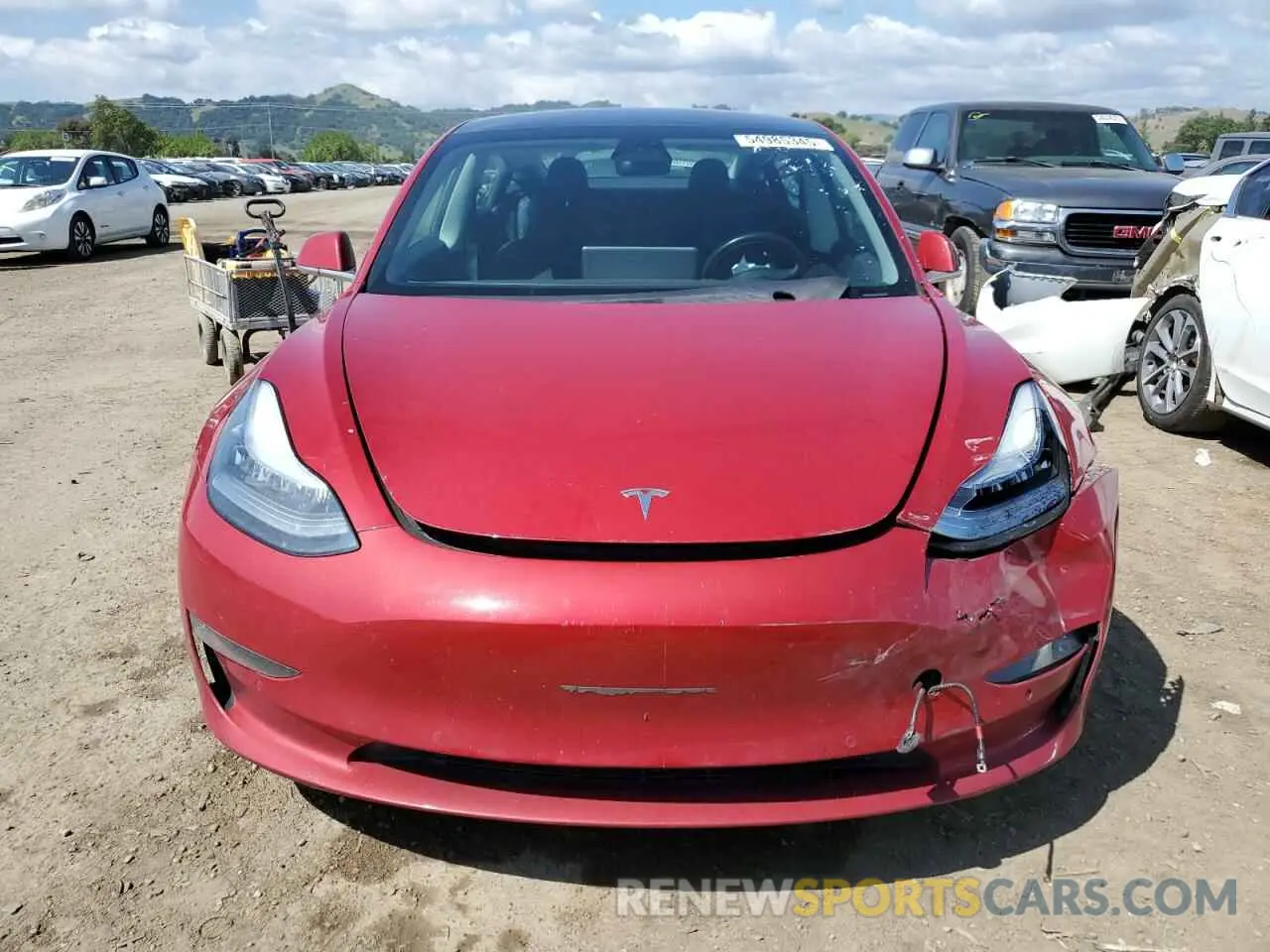 5 Photograph of a damaged car 5YJ3E1EB4KF193868 TESLA MODEL 3 2019