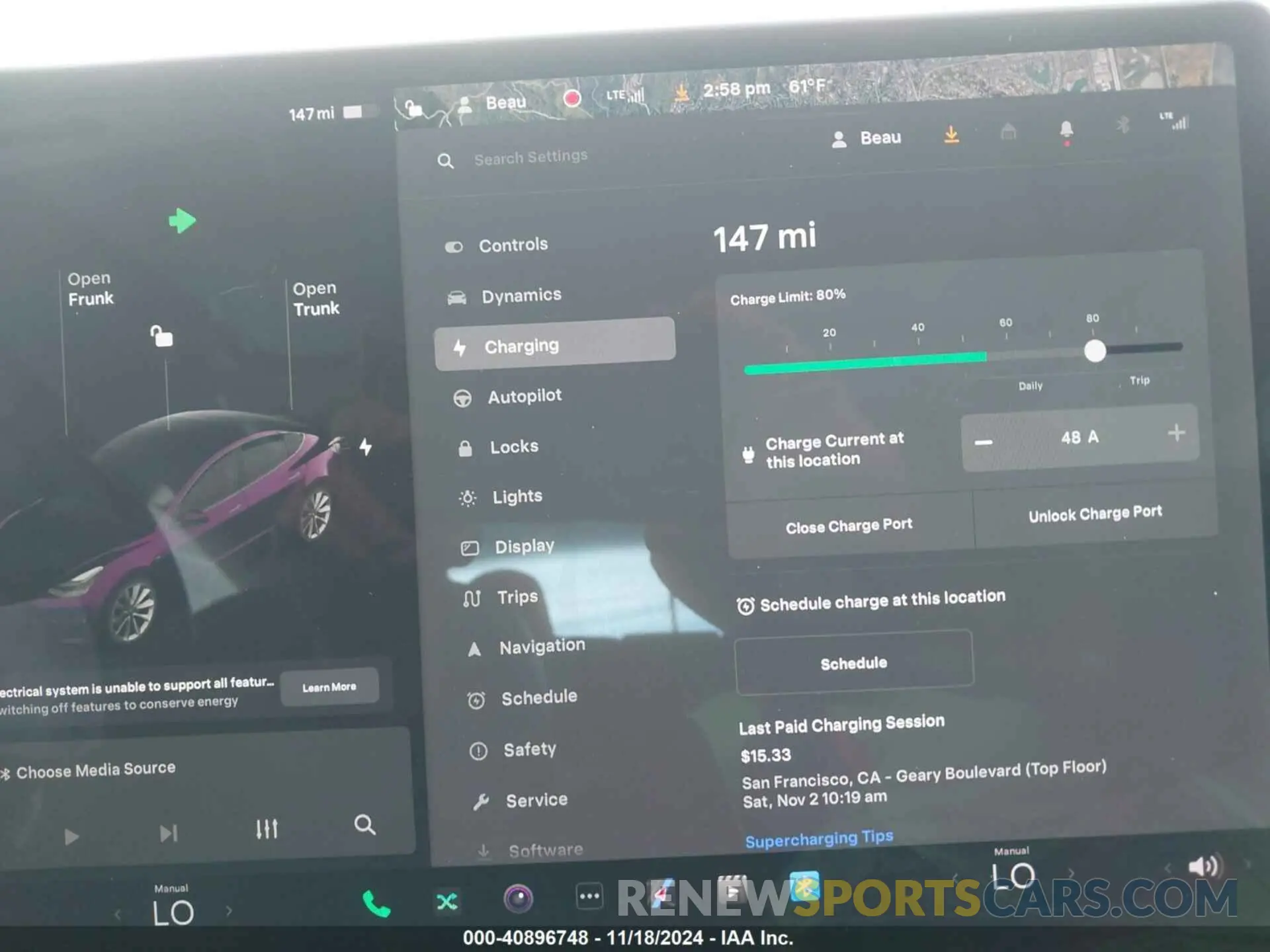 16 Photograph of a damaged car 5YJ3E1EB4KF194678 TESLA MODEL 3 2019