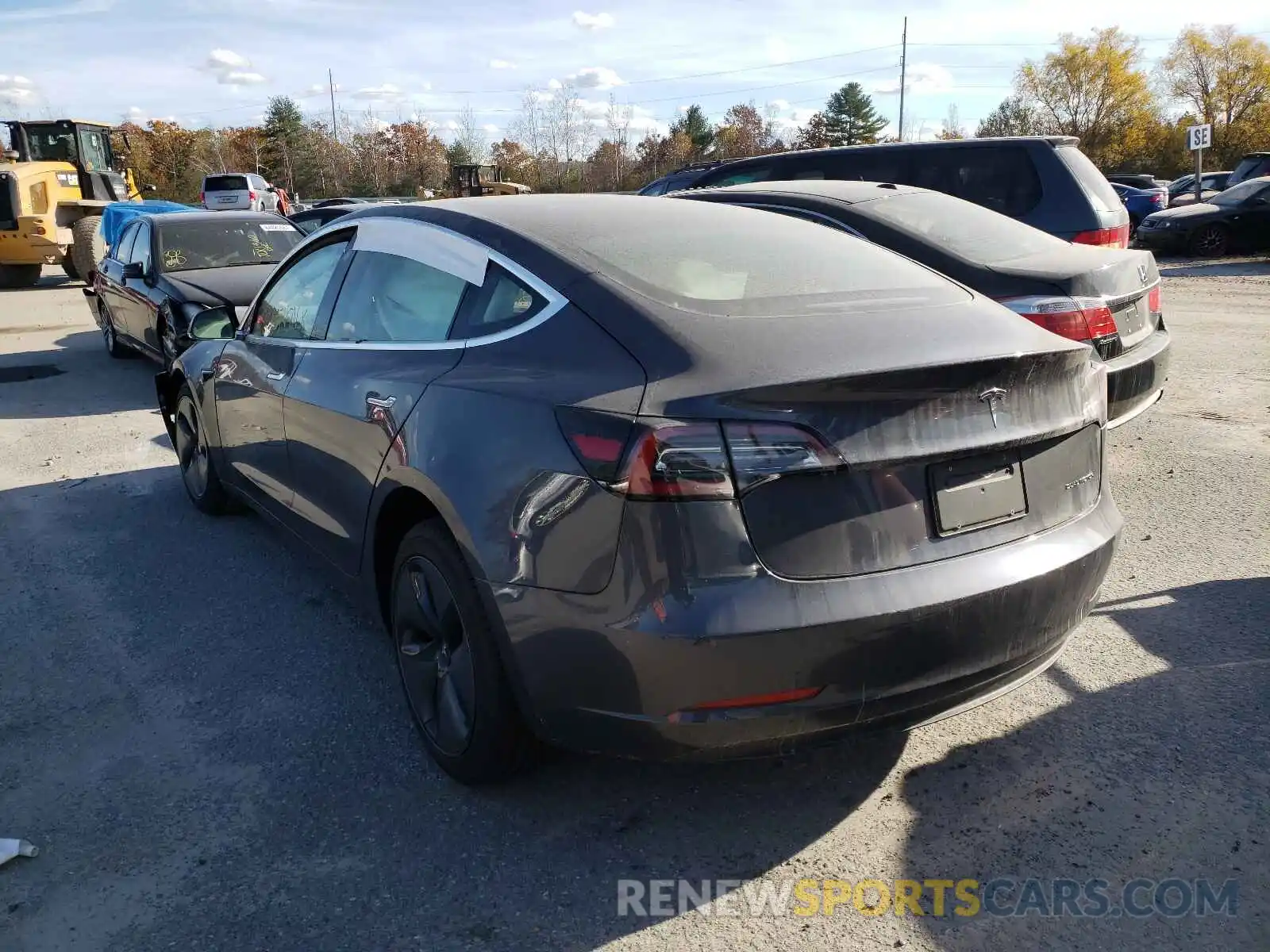 3 Photograph of a damaged car 5YJ3E1EB4KF205372 TESLA MODEL 3 2019