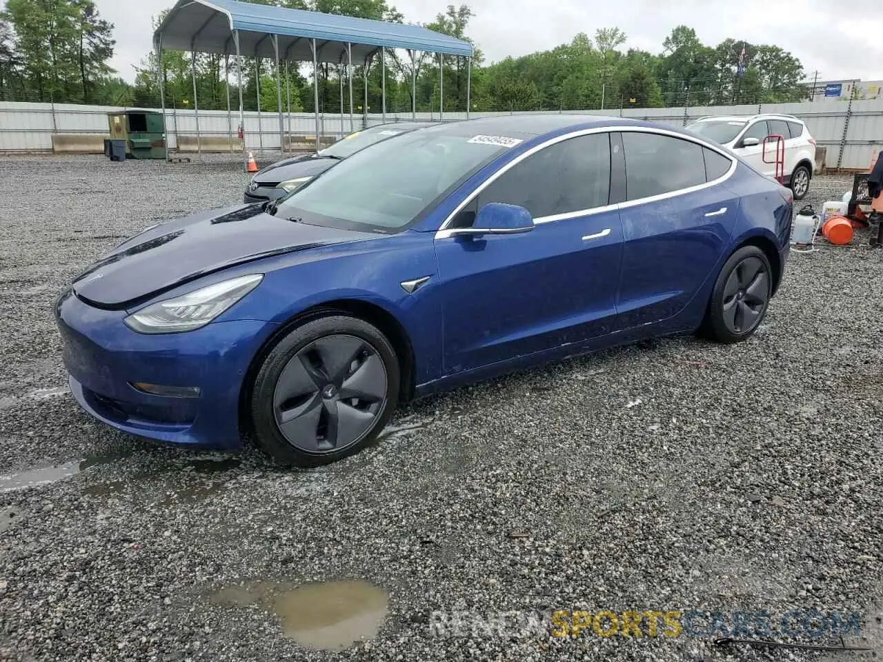 1 Photograph of a damaged car 5YJ3E1EB4KF210846 TESLA MODEL 3 2019