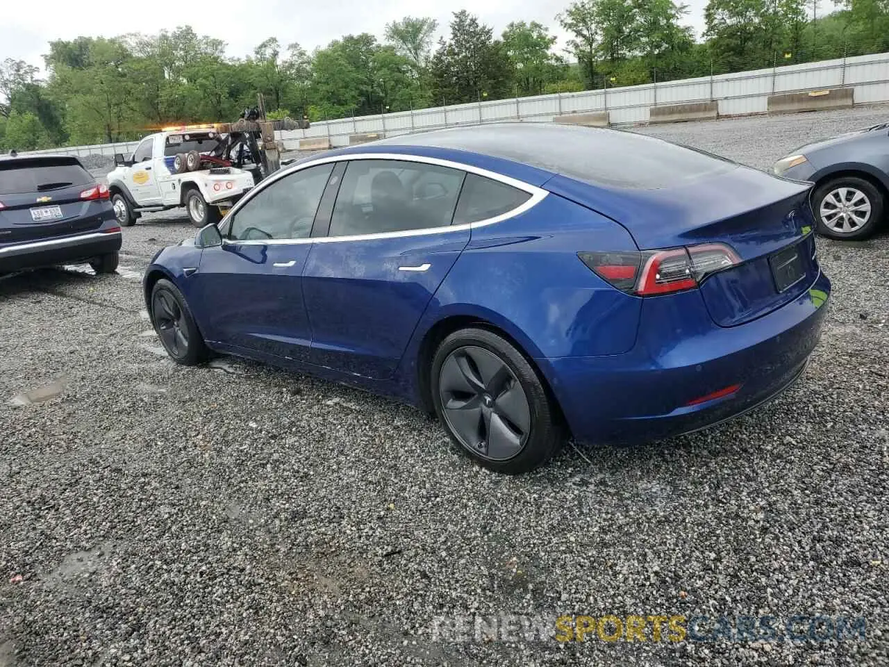 2 Photograph of a damaged car 5YJ3E1EB4KF210846 TESLA MODEL 3 2019