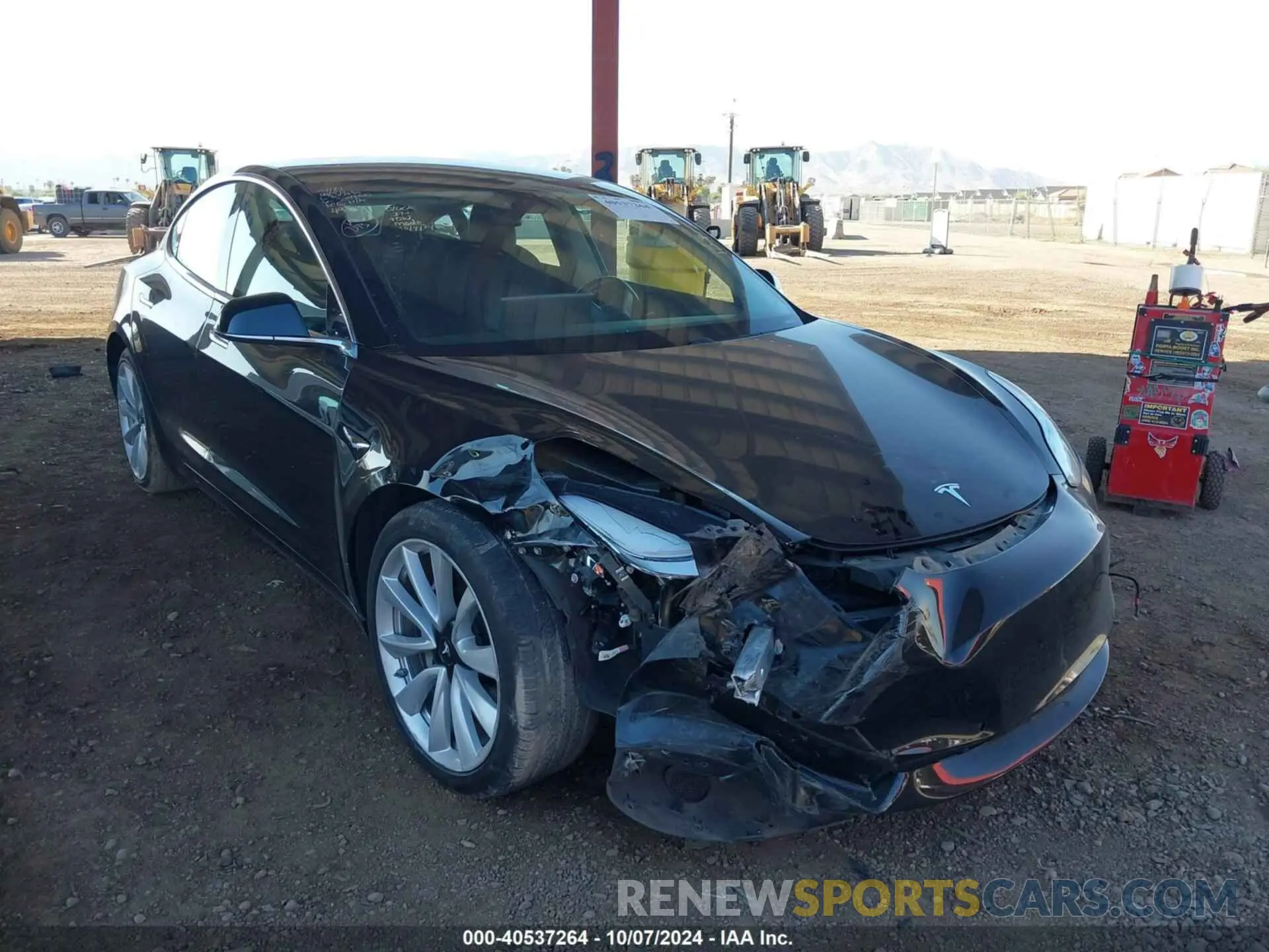 6 Photograph of a damaged car 5YJ3E1EB4KF364800 TESLA MODEL 3 2019