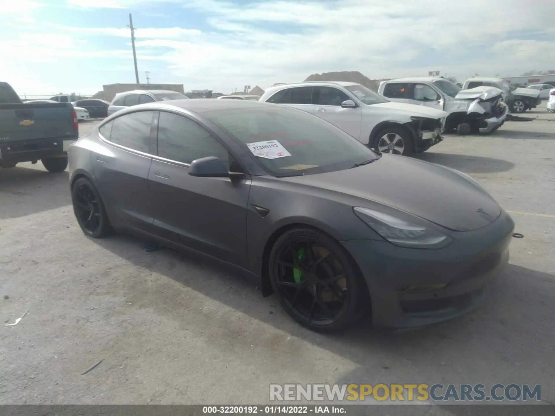 1 Photograph of a damaged car 5YJ3E1EB4KF367356 TESLA MODEL 3 2019