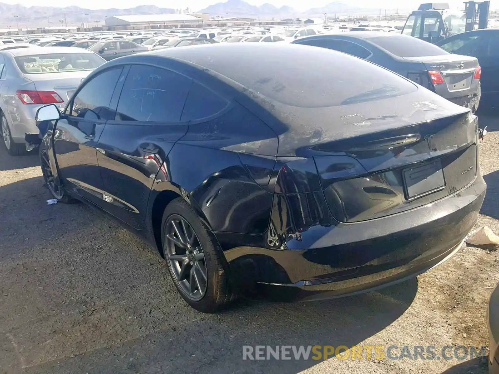 3 Photograph of a damaged car 5YJ3E1EB4KF384397 TESLA MODEL 3 2019