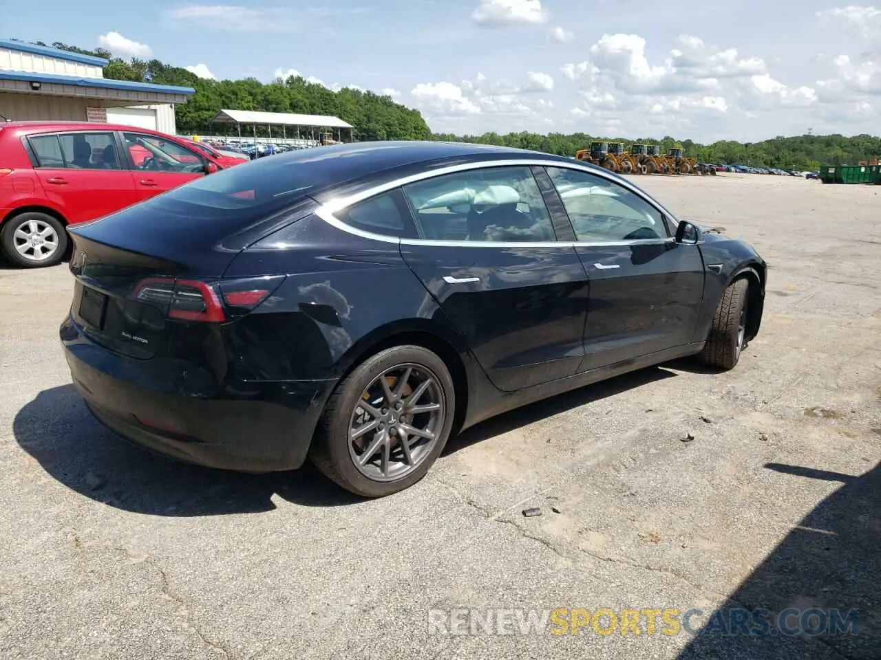 3 Photograph of a damaged car 5YJ3E1EB4KF384691 TESLA MODEL 3 2019