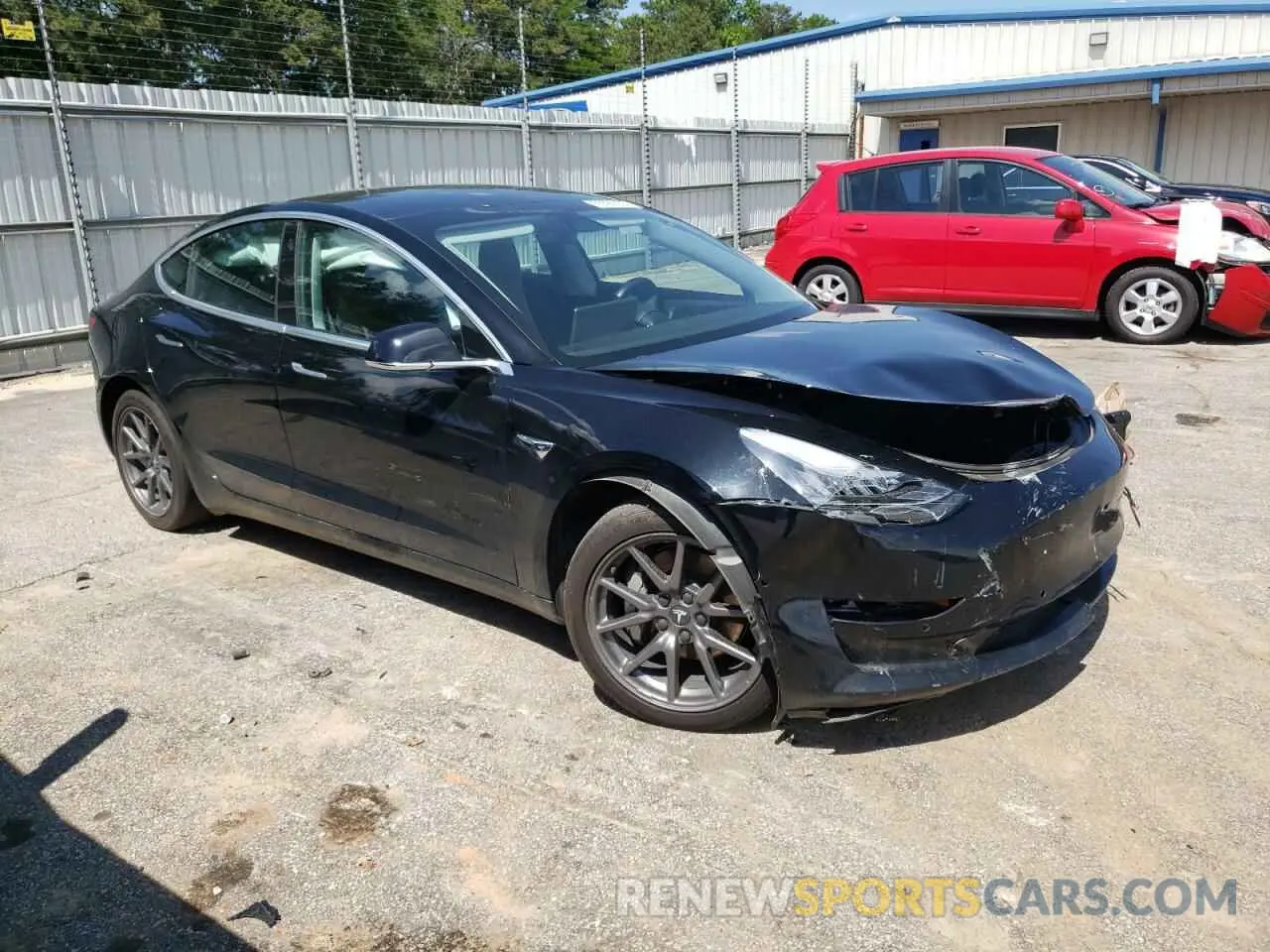 4 Photograph of a damaged car 5YJ3E1EB4KF384691 TESLA MODEL 3 2019
