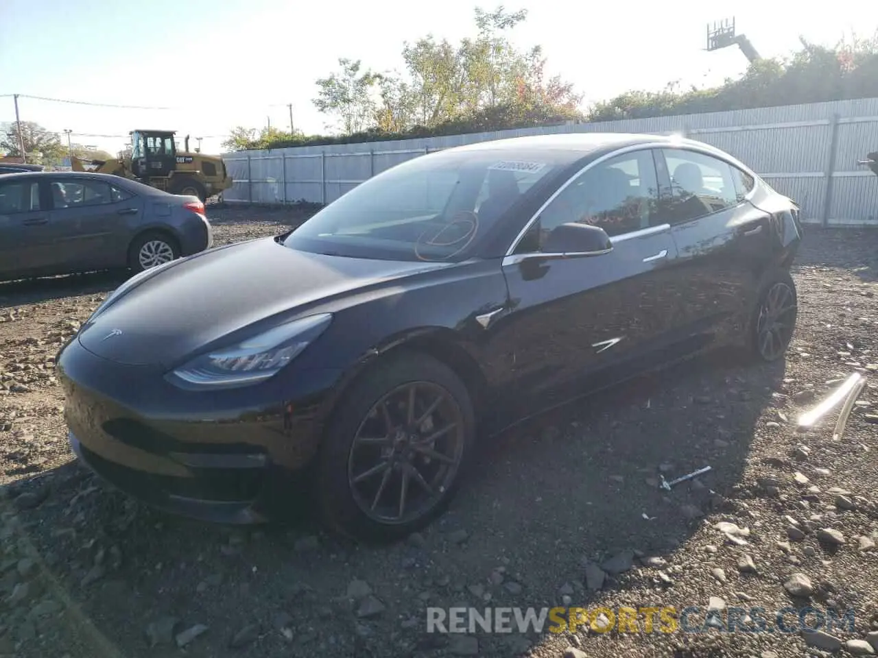 1 Photograph of a damaged car 5YJ3E1EB4KF386117 TESLA MODEL 3 2019