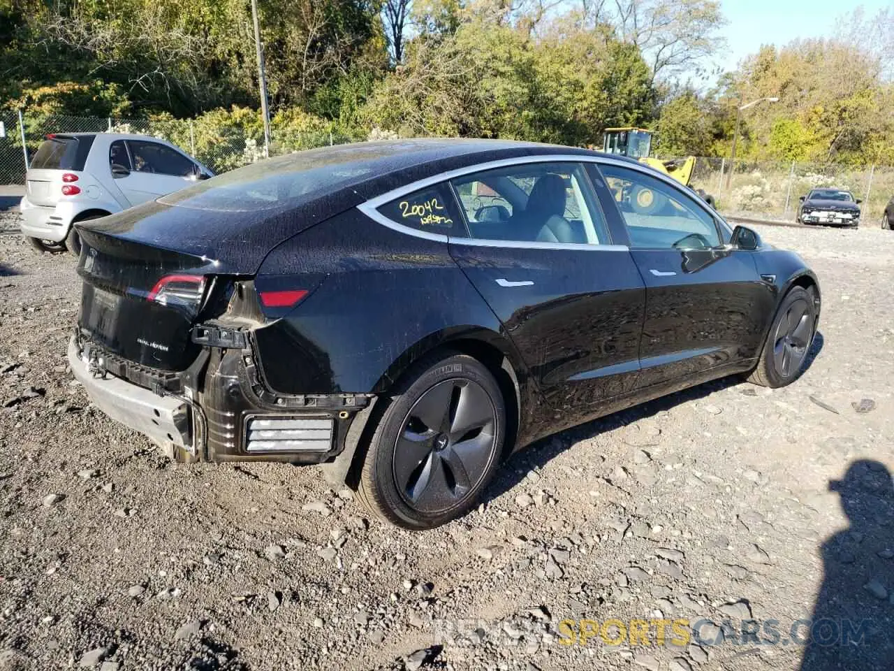 3 Photograph of a damaged car 5YJ3E1EB4KF386117 TESLA MODEL 3 2019