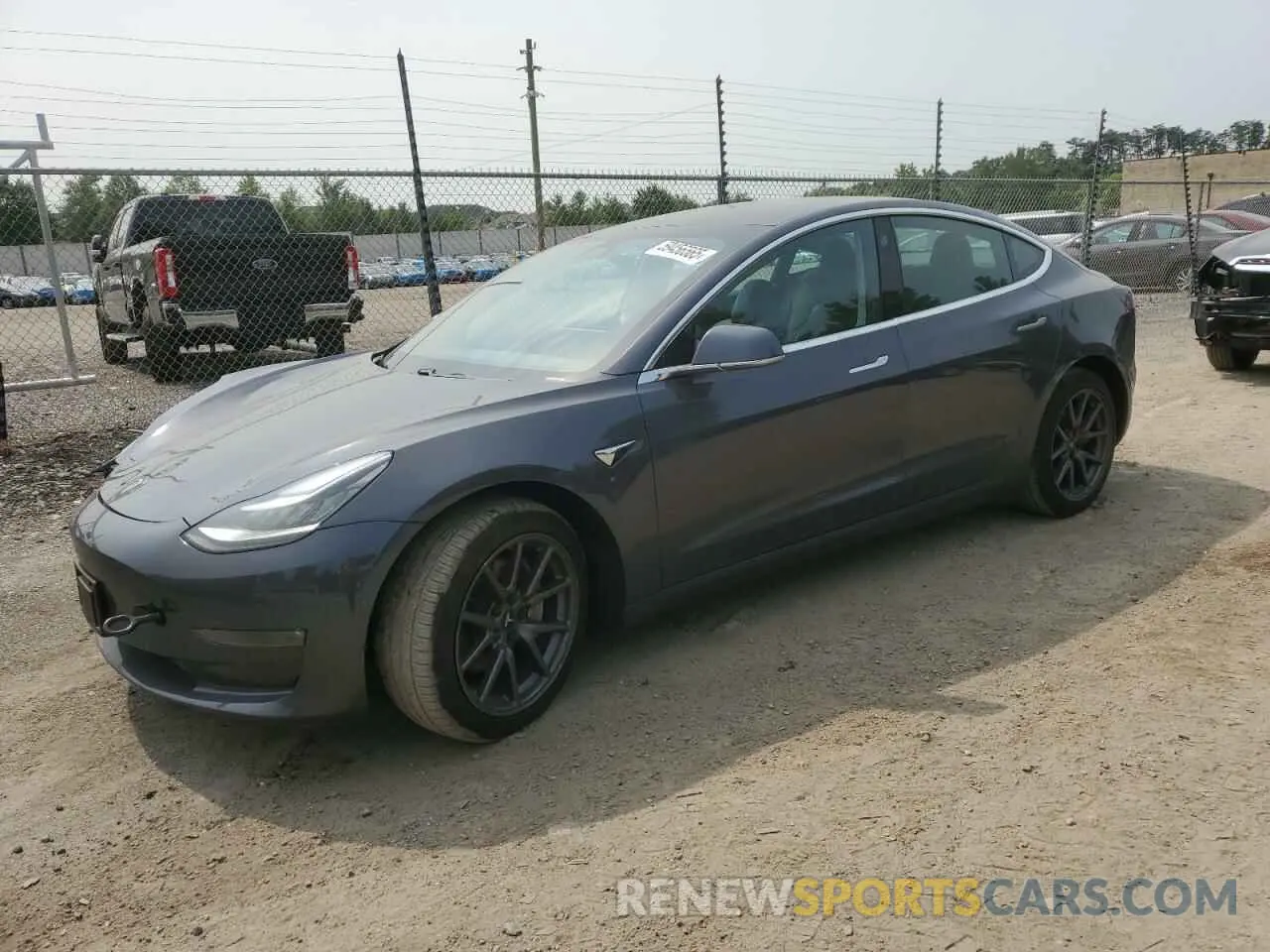 1 Photograph of a damaged car 5YJ3E1EB4KF386196 TESLA MODEL 3 2019