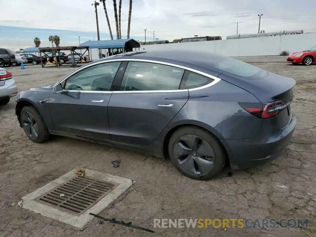 2 Photograph of a damaged car 5YJ3E1EB4KF386697 TESLA MODEL 3 2019