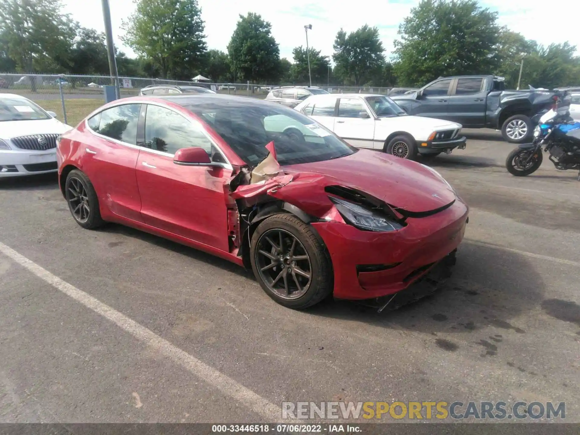 1 Photograph of a damaged car 5YJ3E1EB4KF387042 TESLA MODEL 3 2019