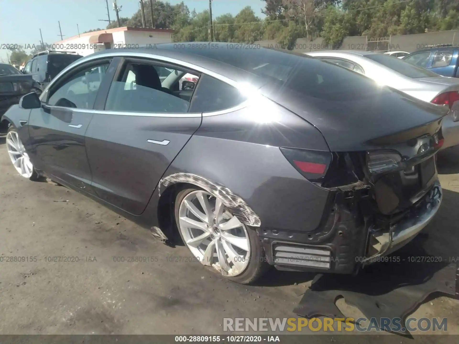 3 Photograph of a damaged car 5YJ3E1EB4KF389115 TESLA MODEL 3 2019