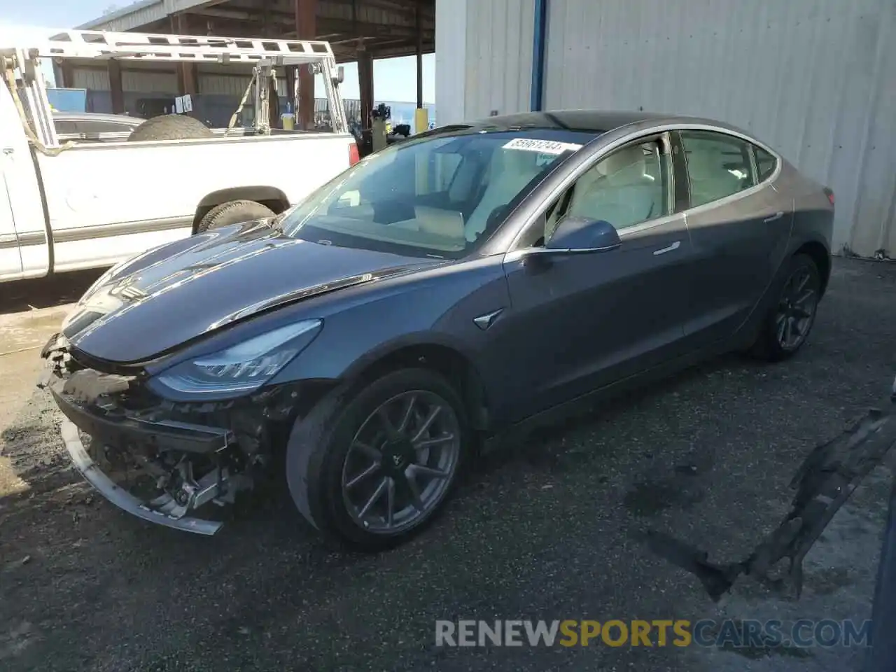 1 Photograph of a damaged car 5YJ3E1EB4KF390829 TESLA MODEL 3 2019