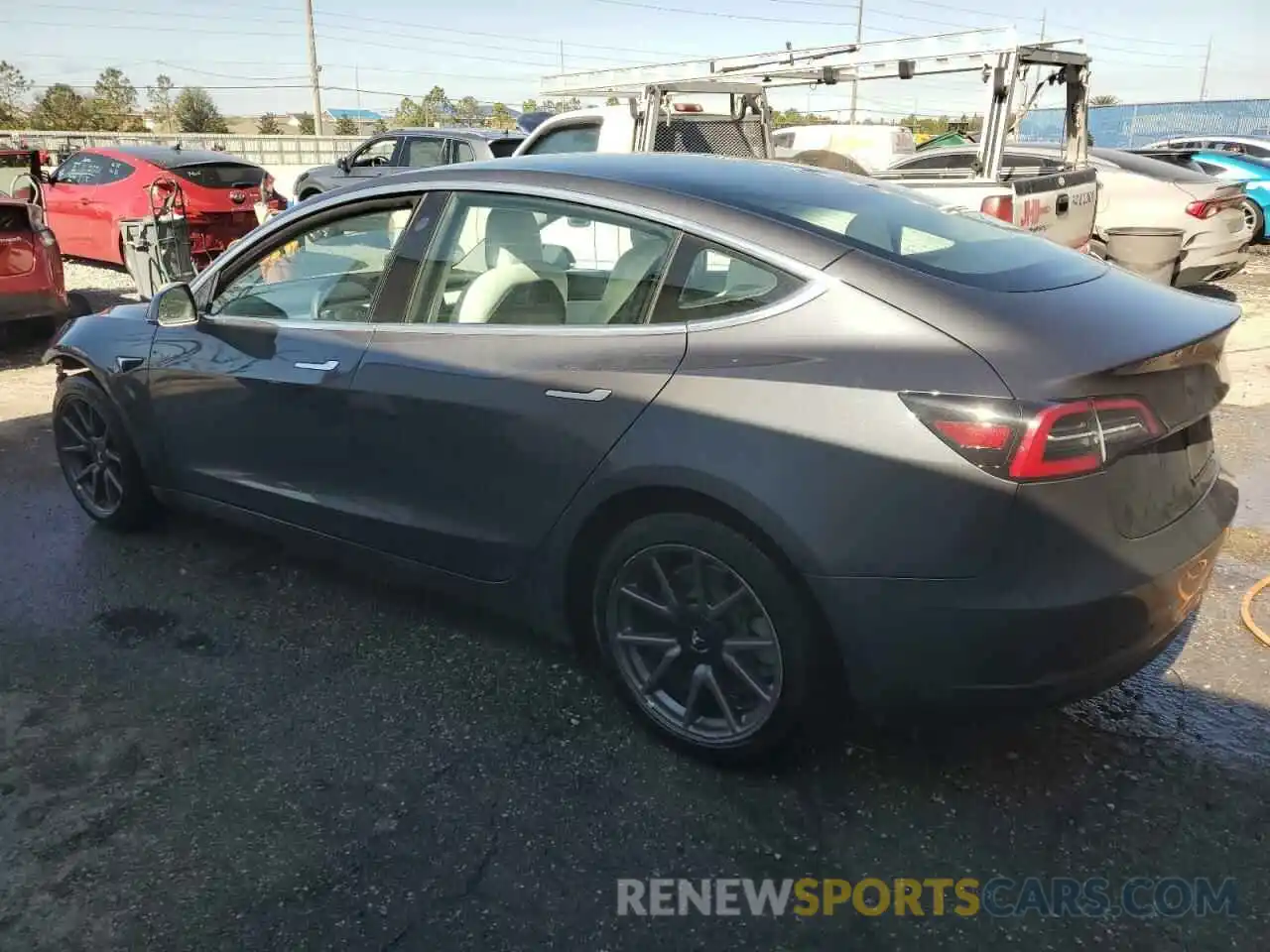 2 Photograph of a damaged car 5YJ3E1EB4KF390829 TESLA MODEL 3 2019