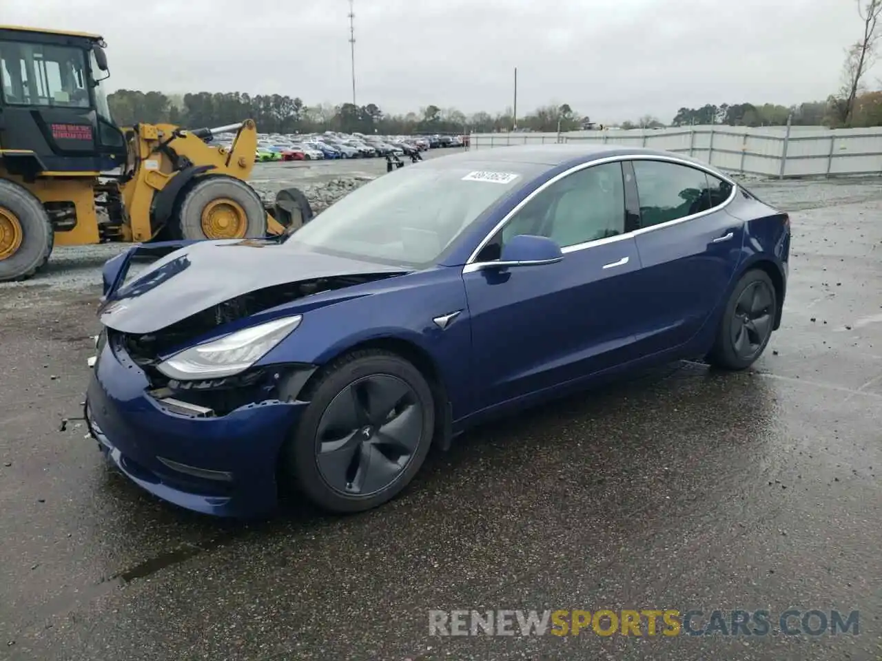 1 Photograph of a damaged car 5YJ3E1EB4KF391057 TESLA MODEL 3 2019