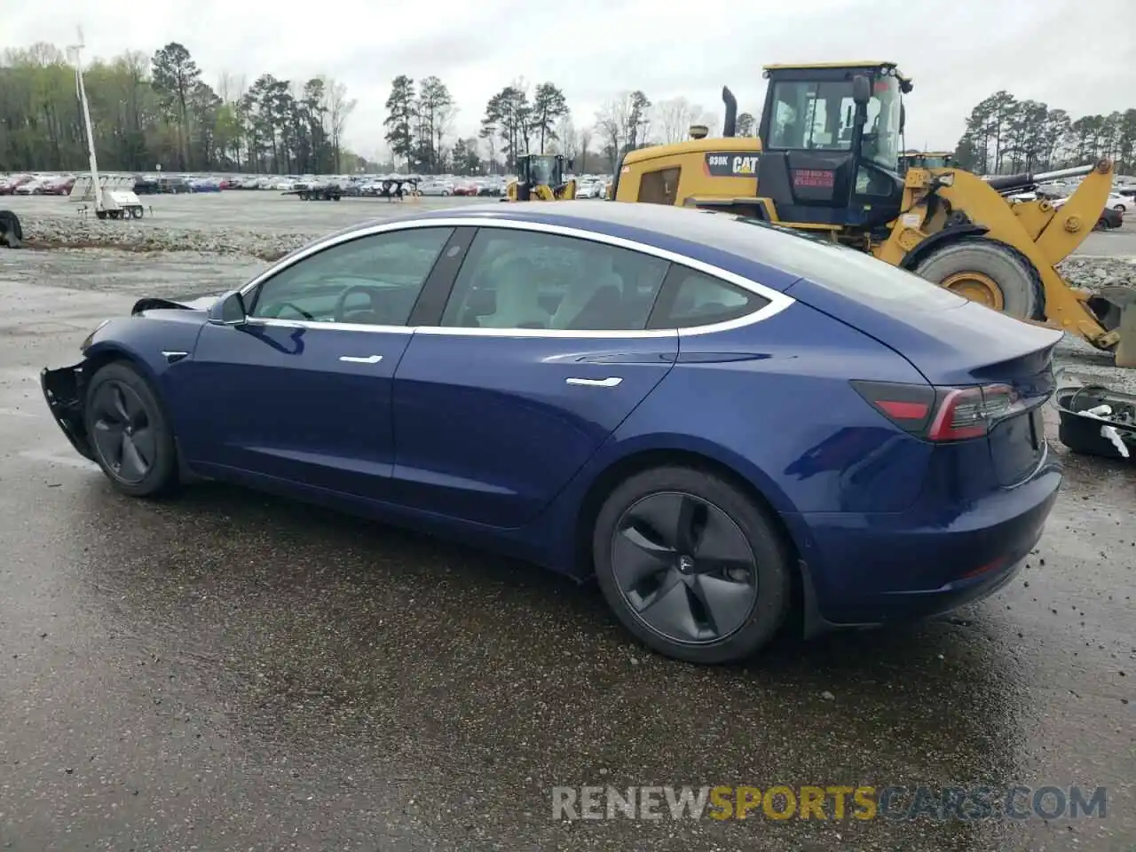 2 Photograph of a damaged car 5YJ3E1EB4KF391057 TESLA MODEL 3 2019