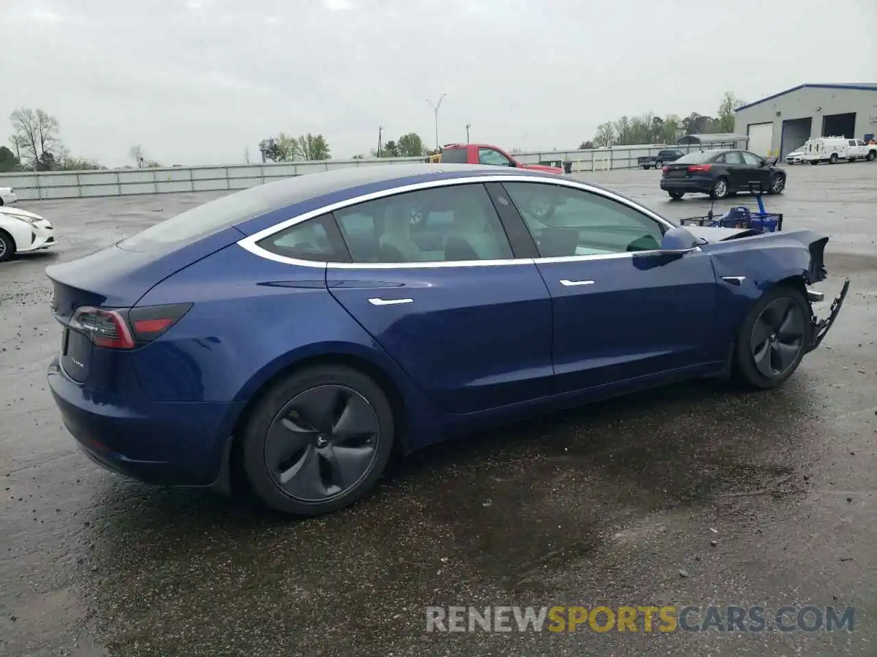 3 Photograph of a damaged car 5YJ3E1EB4KF391057 TESLA MODEL 3 2019