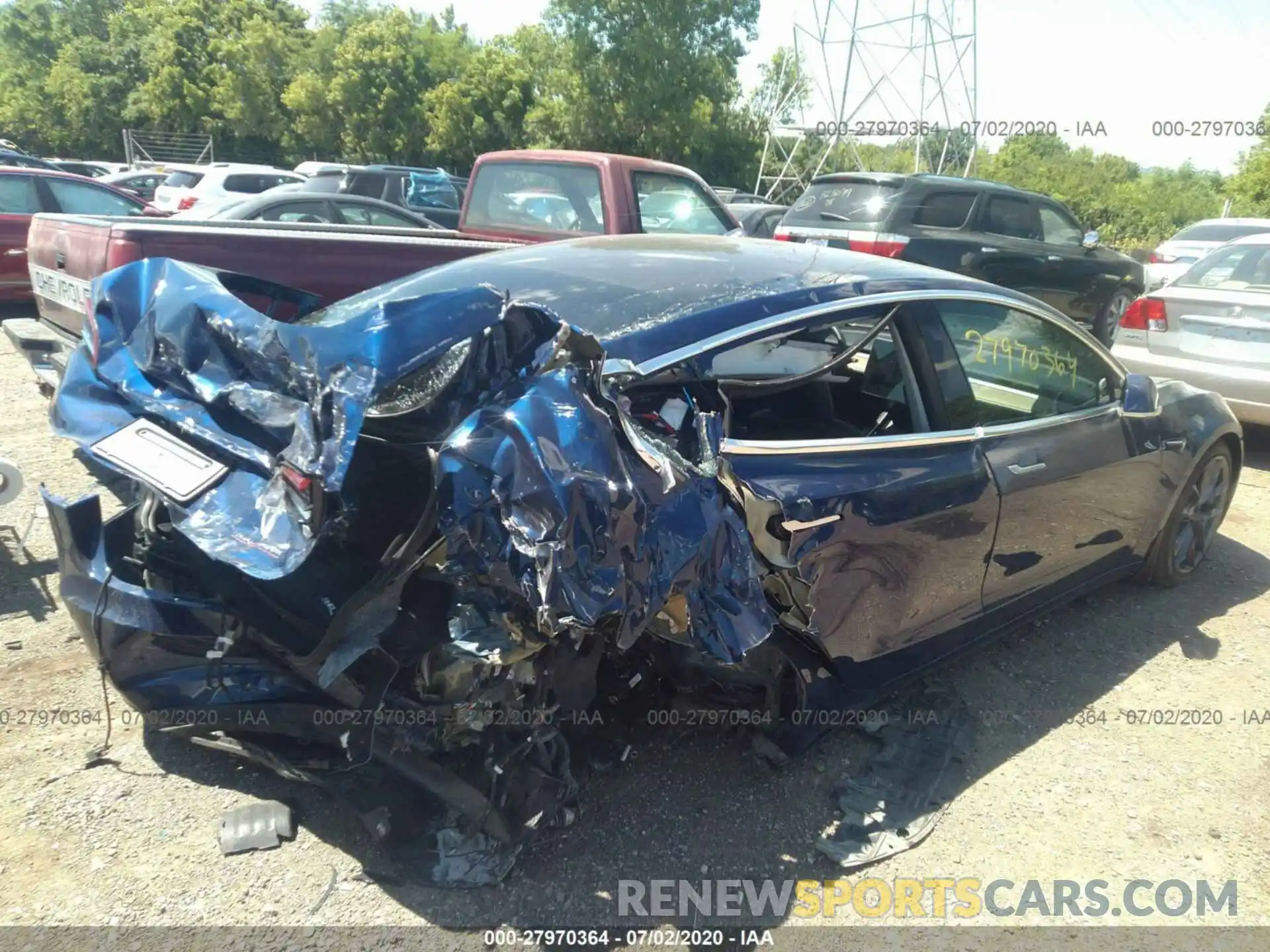 4 Photograph of a damaged car 5YJ3E1EB4KF393097 TESLA MODEL 3 2019