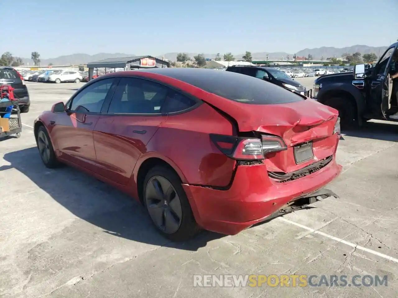 3 Photograph of a damaged car 5YJ3E1EB4KF406754 TESLA MODEL 3 2019